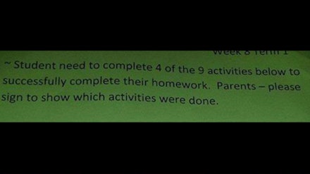 newspaper homework year 6 SEE: The 6-year-old’s homework sheet that’s got every parent (and teacher) talking