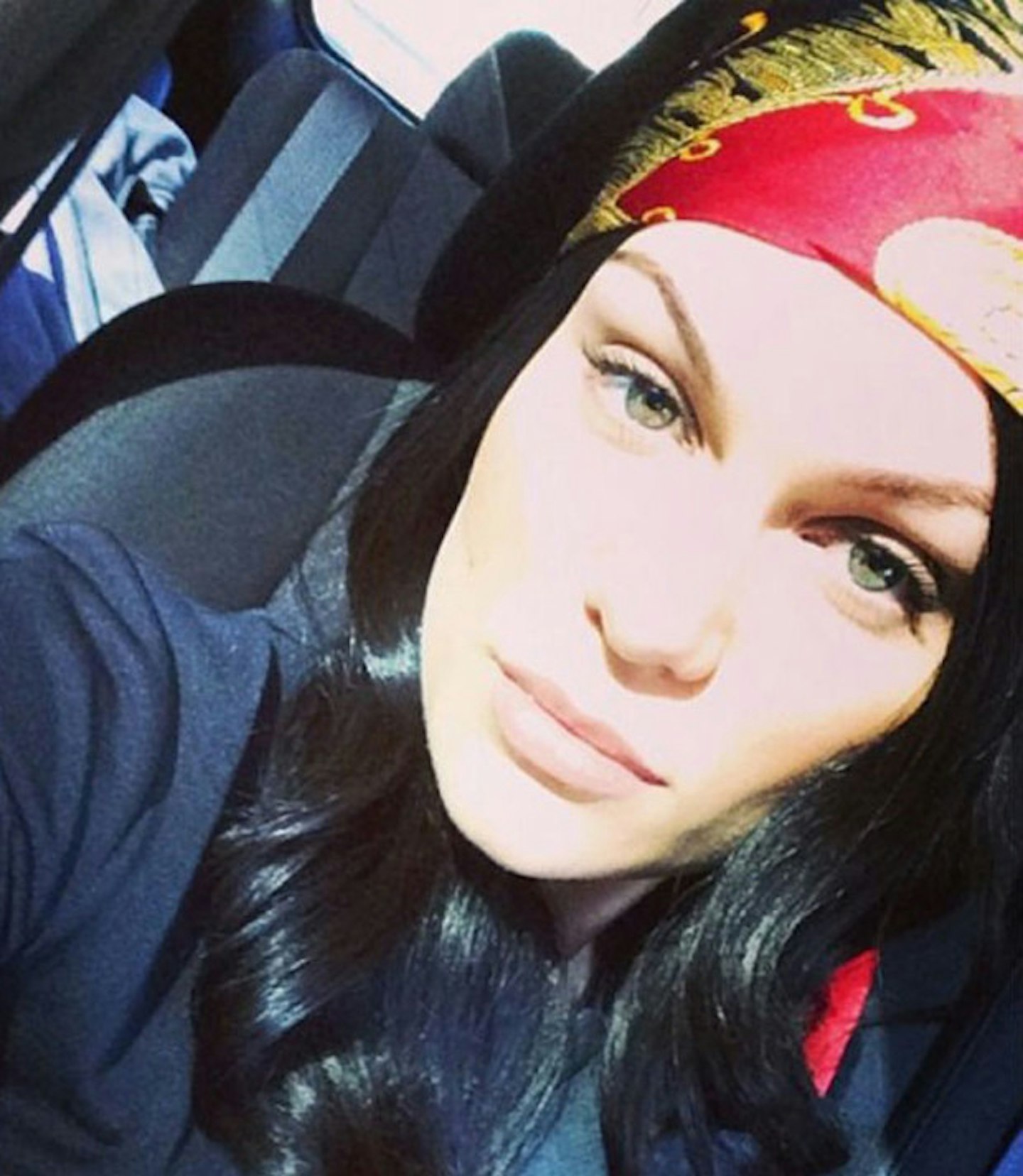 jessie-j-black-hair-bandana