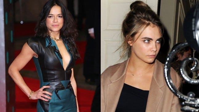 Michelle Rodriguez confirms she s dating Cara Delevingne It s