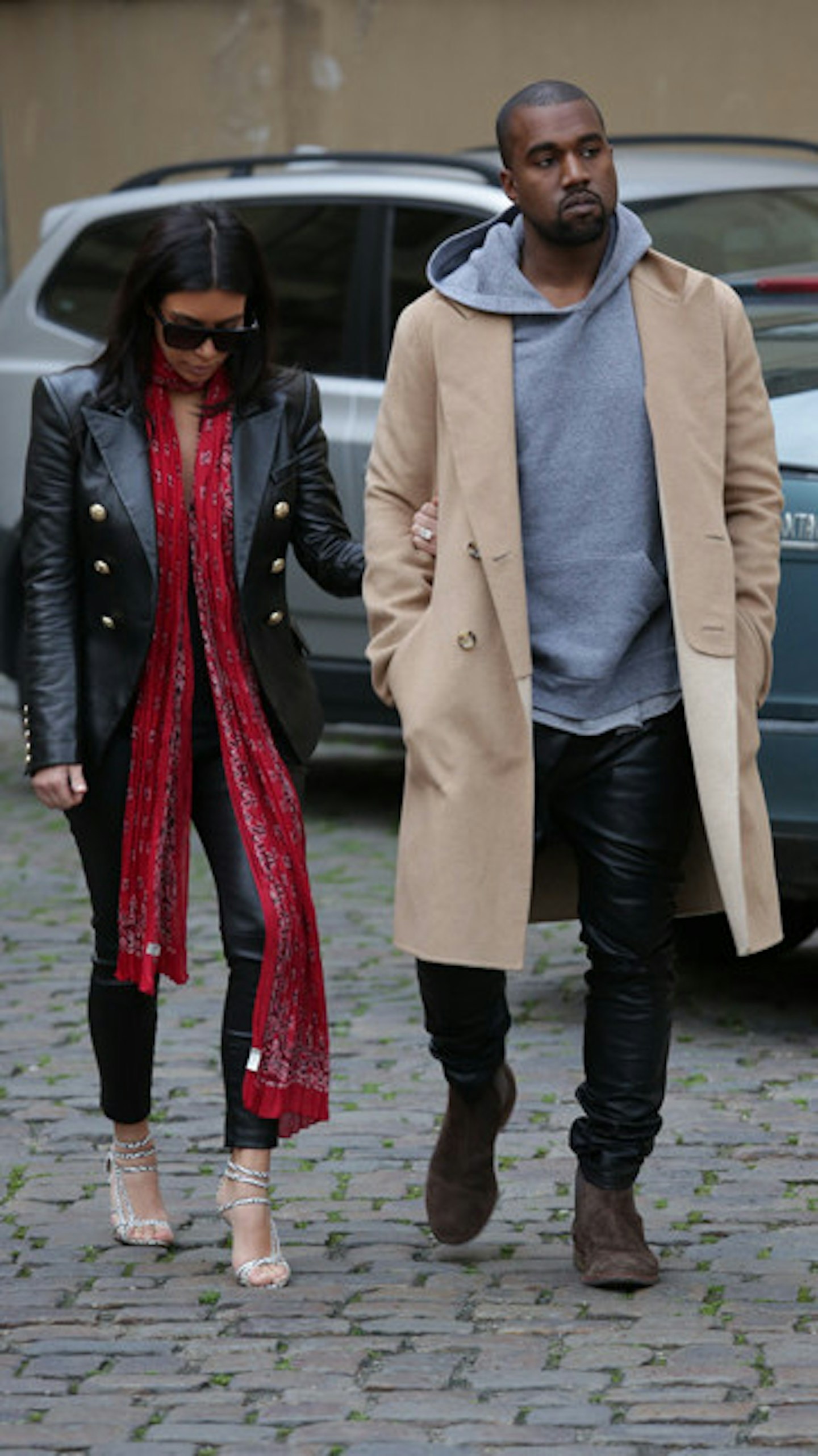 Kim and Kanye in Prague