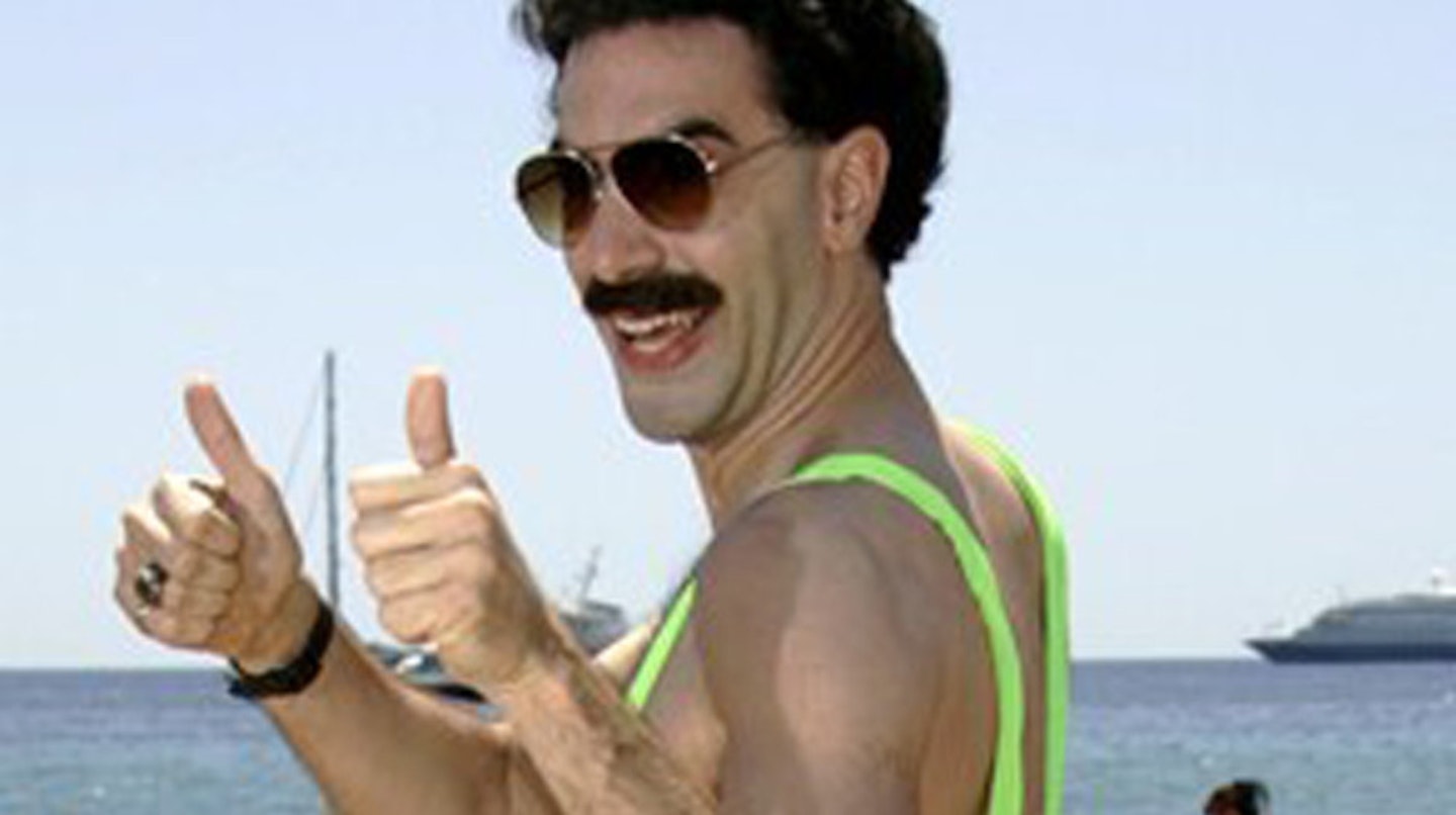 Sacha (Borat) Baron Cohen. What a lovable ass