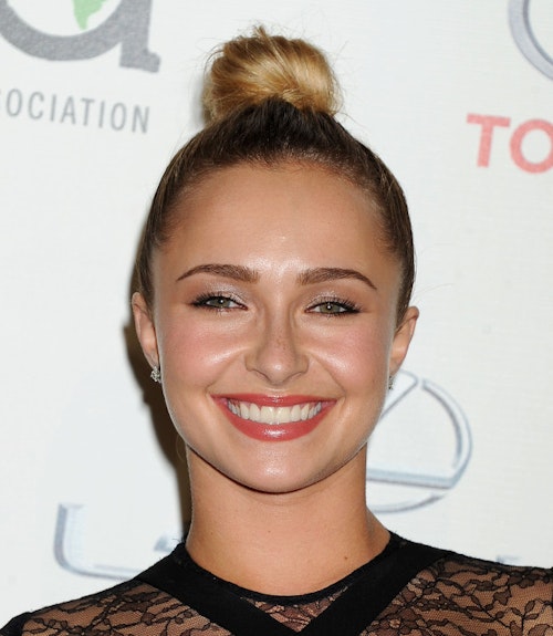 Take it to the salon celebrities with top knots Hair & Beauty Heat