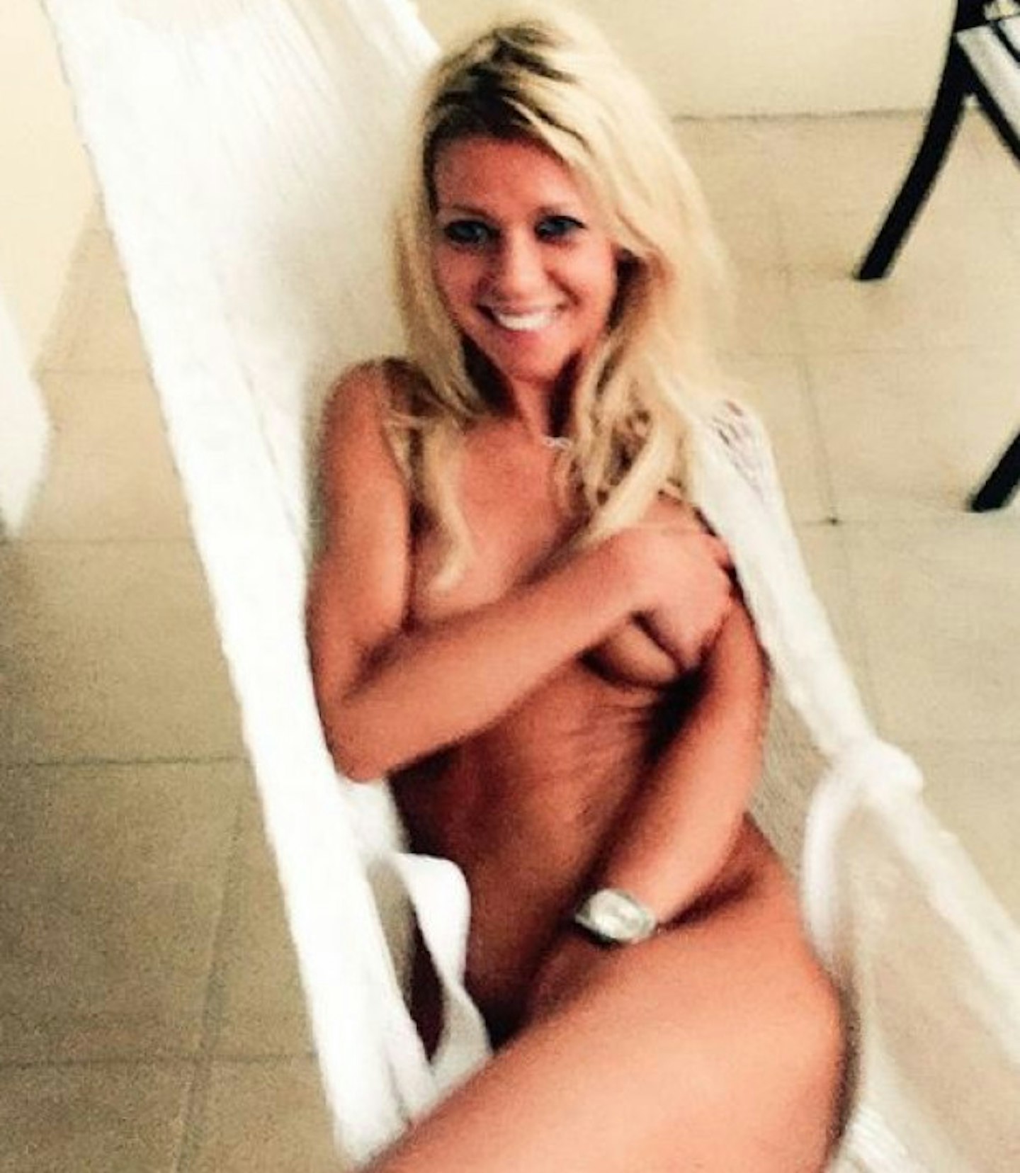 Tara showing off her assets