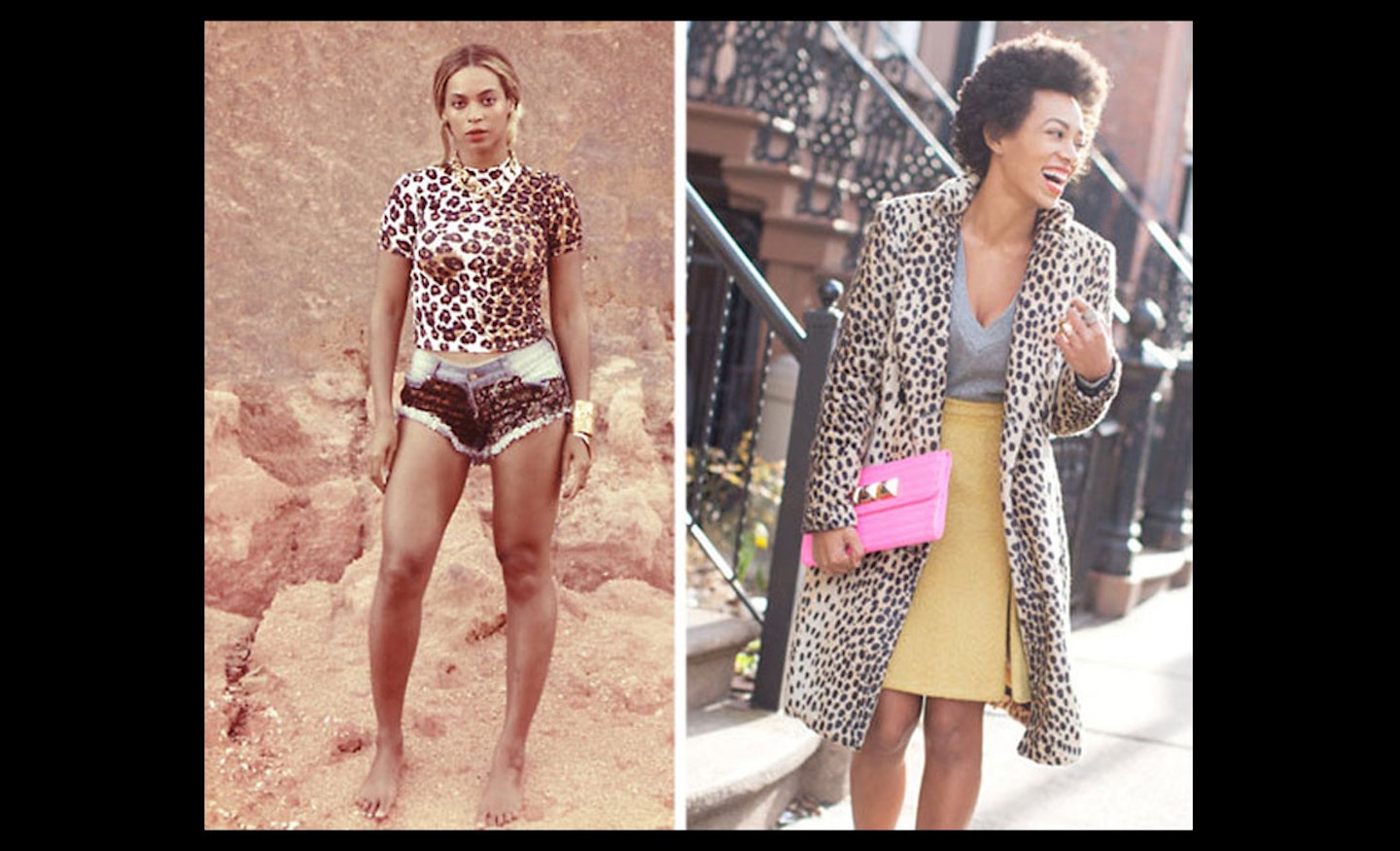 It's not just digi prints you know, Solange and B do like a bit of leopard too.