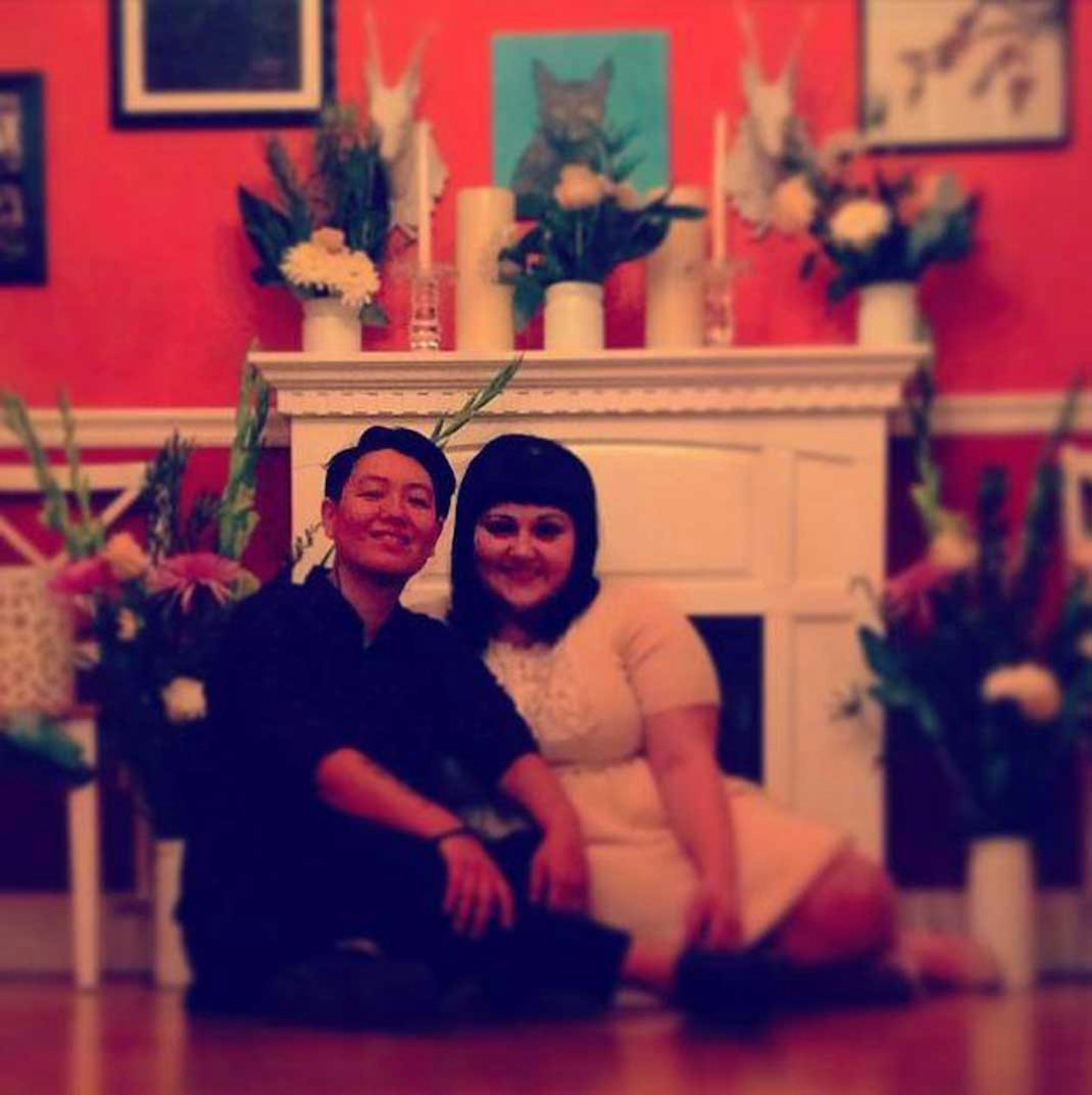 Beth announced her legal marriage on Facebook with this image