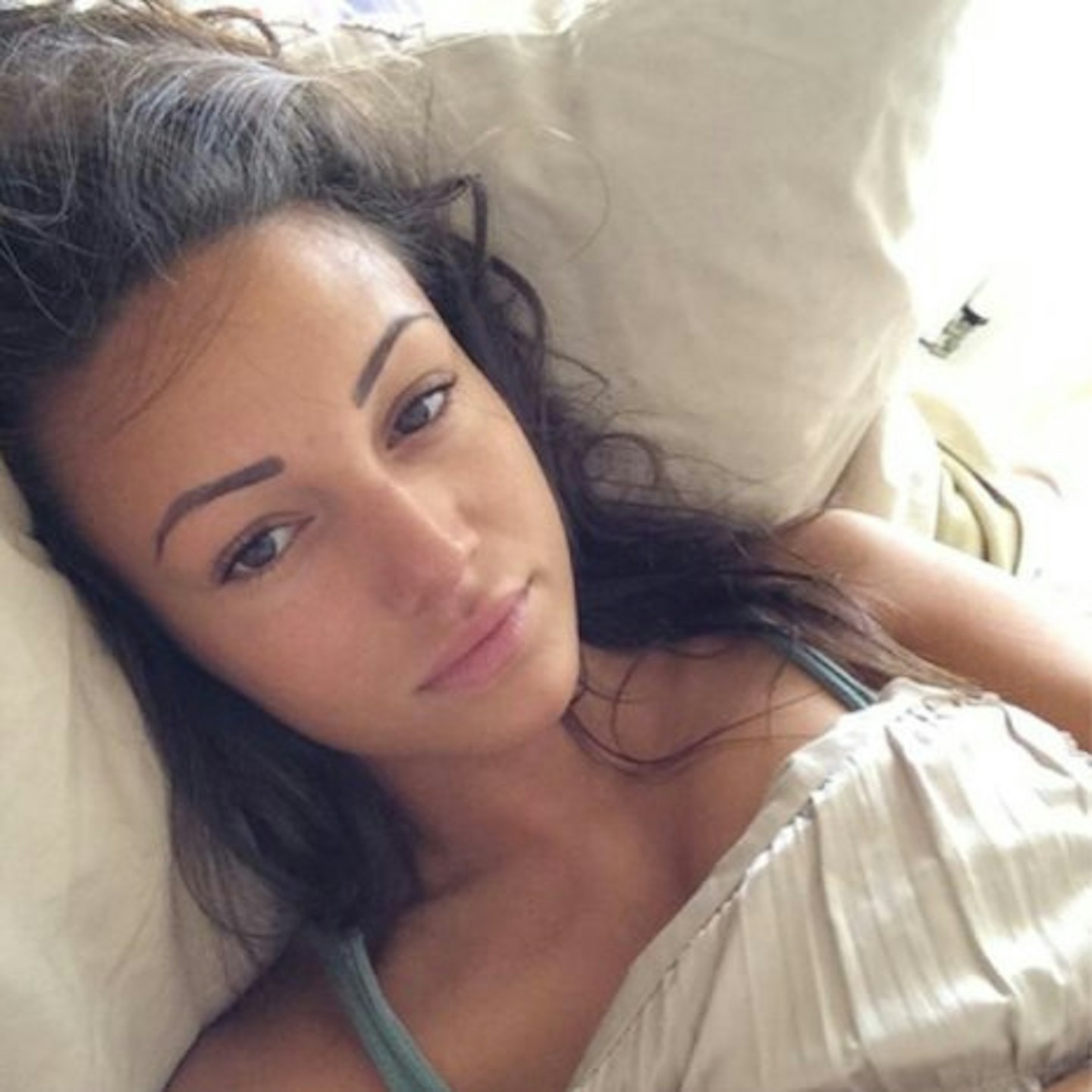 Michelle posted this stunning make-up free selfie