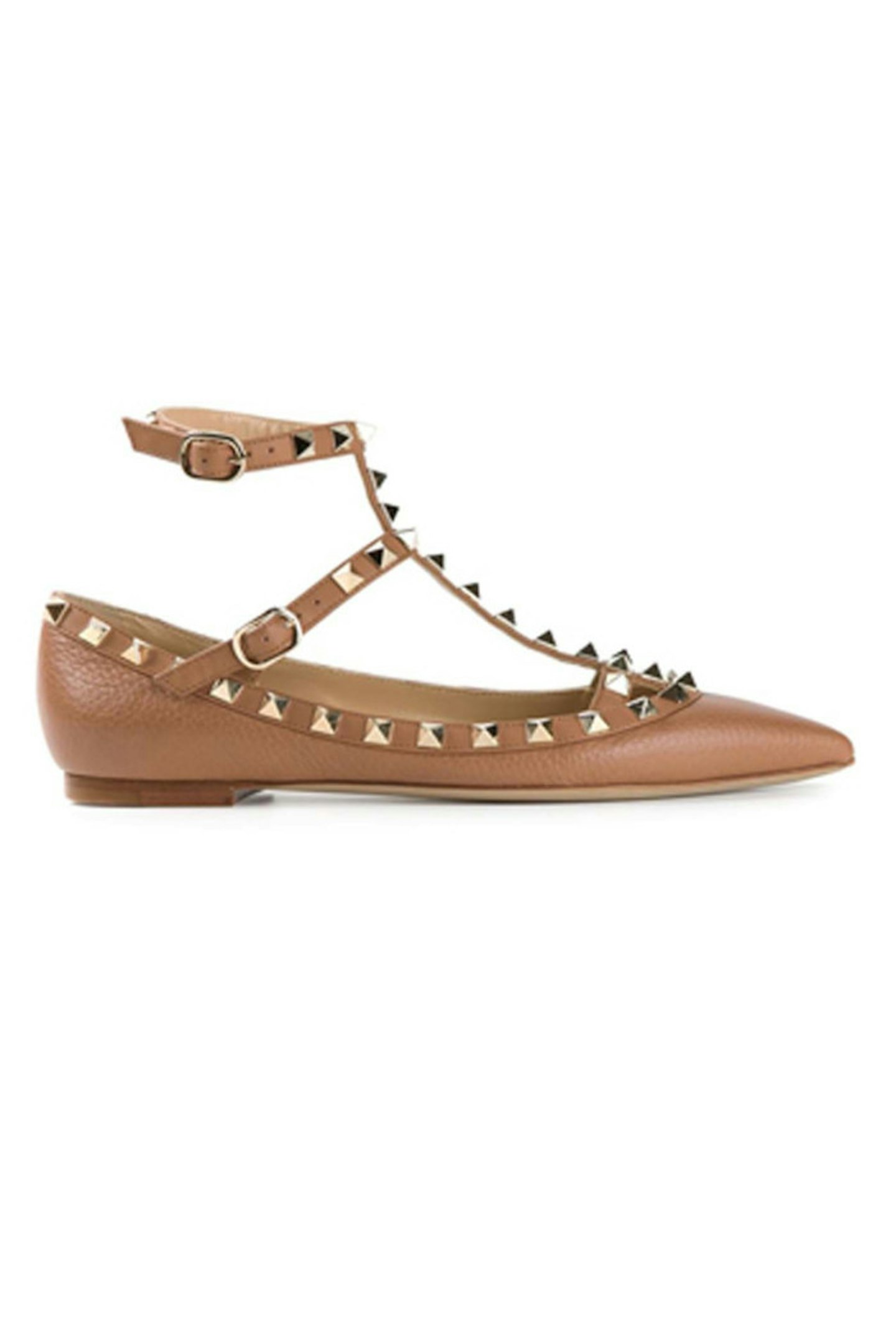 38. Rockstud Ballerina shoes, £544.22, Valentino at Farfetch