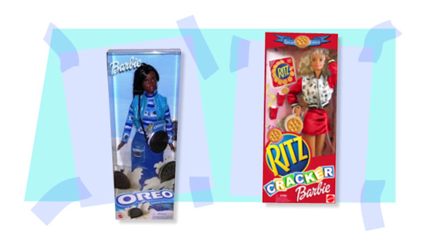 Oreo Barbie and Ritz Cracker Barbie