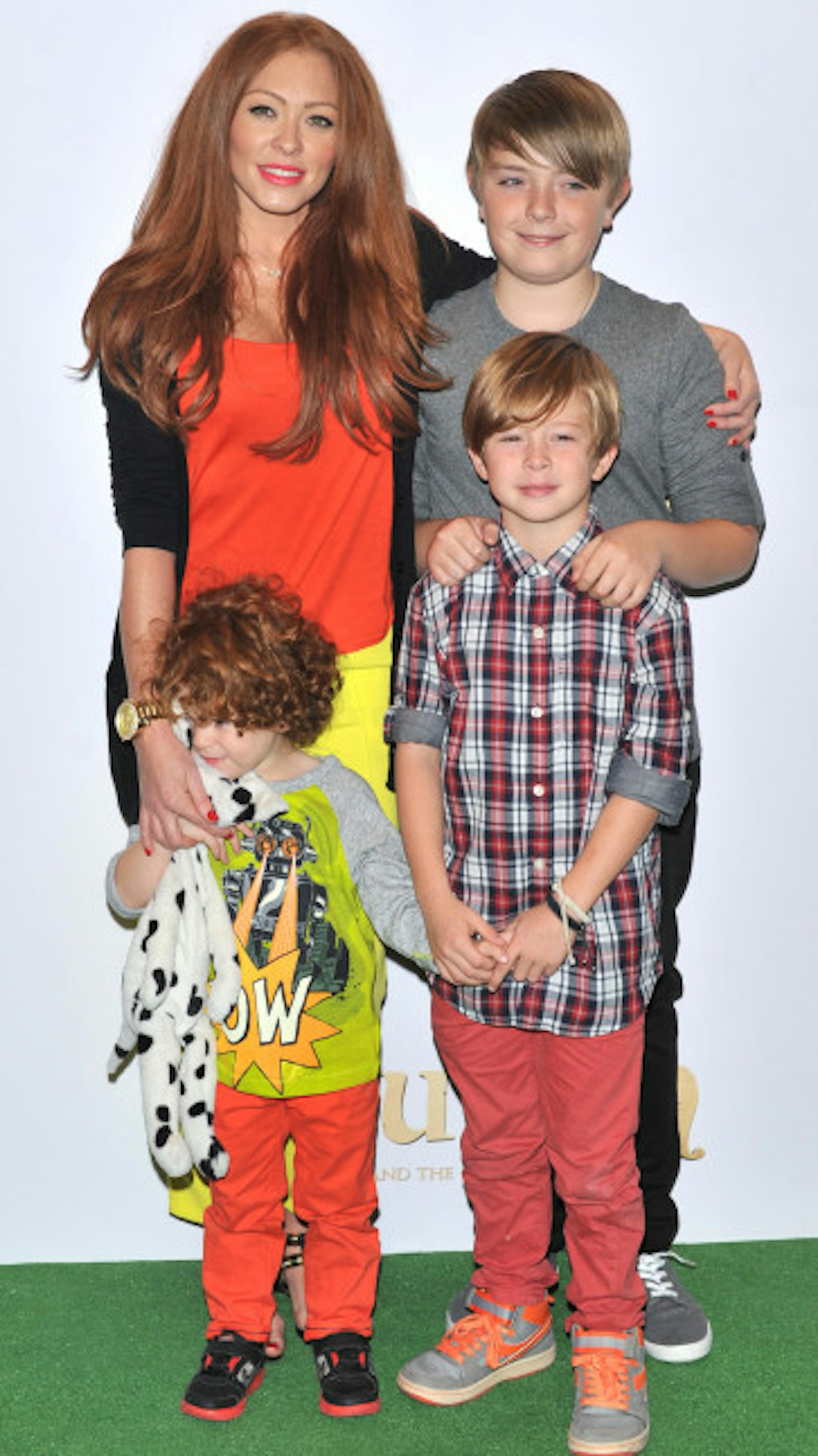 Natasha with sons Josh, Harry and Alfie