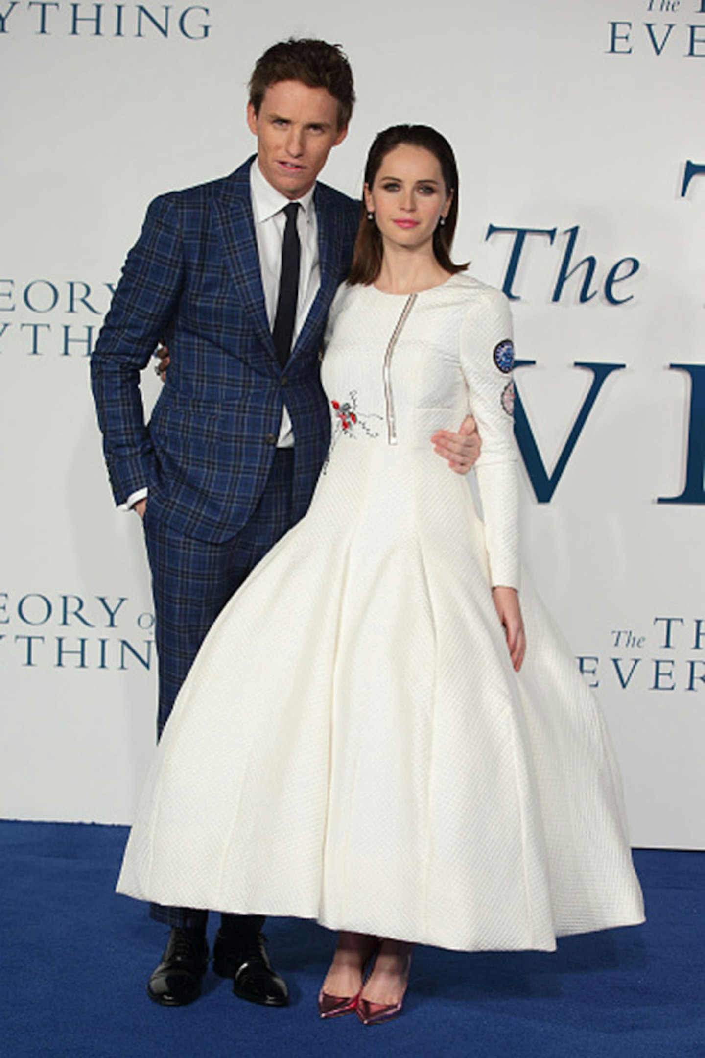 Eddie and Felicity at the UK premiere of The Theory Of Everything