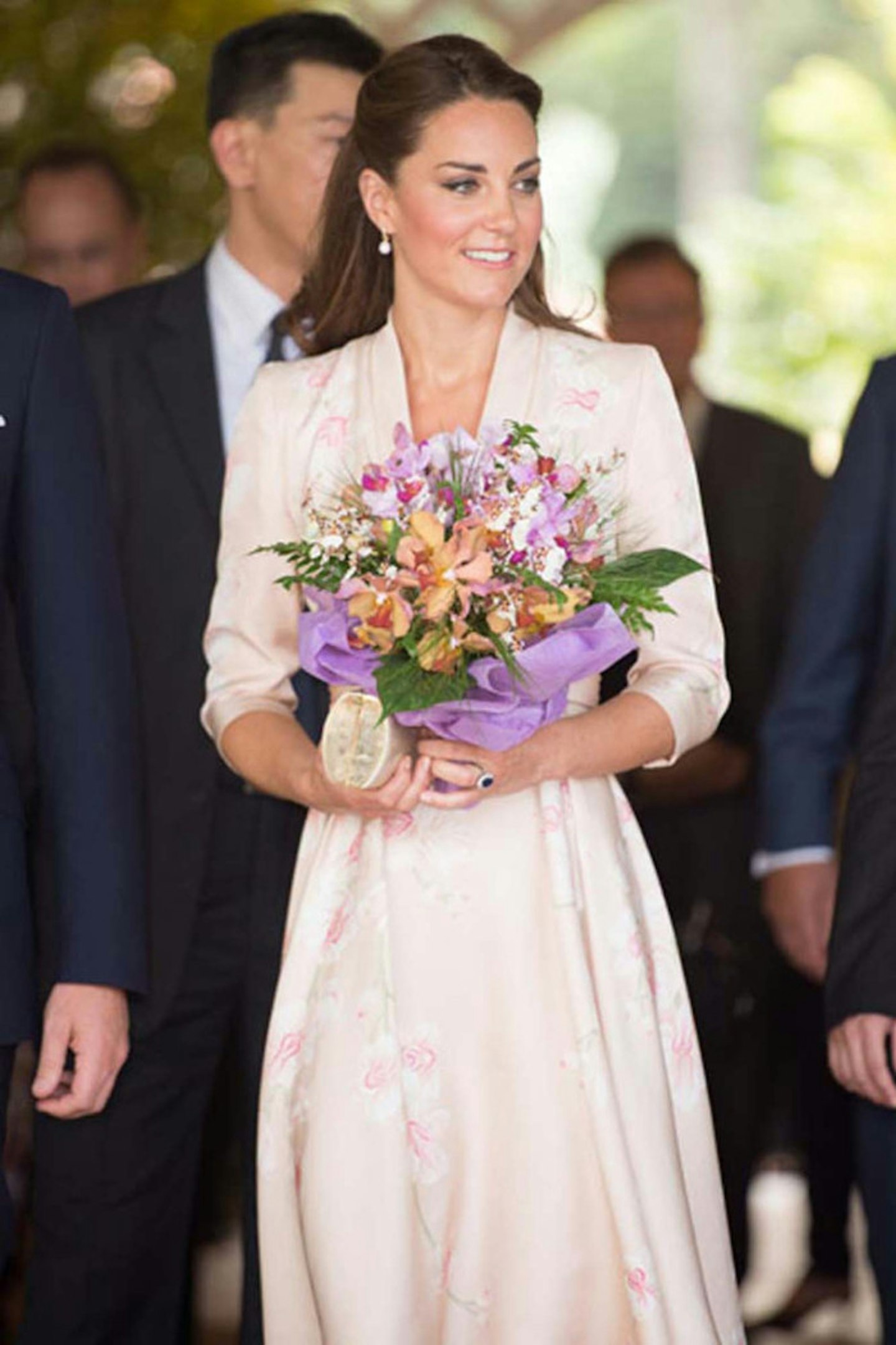 Kate Middleton wears Jenny Packham, Singapore,  September 2012