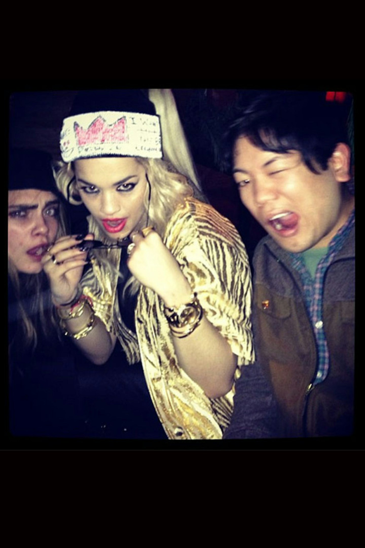 @RitaOra: 'I put a spell on you....and frank lol @caradelevingne'