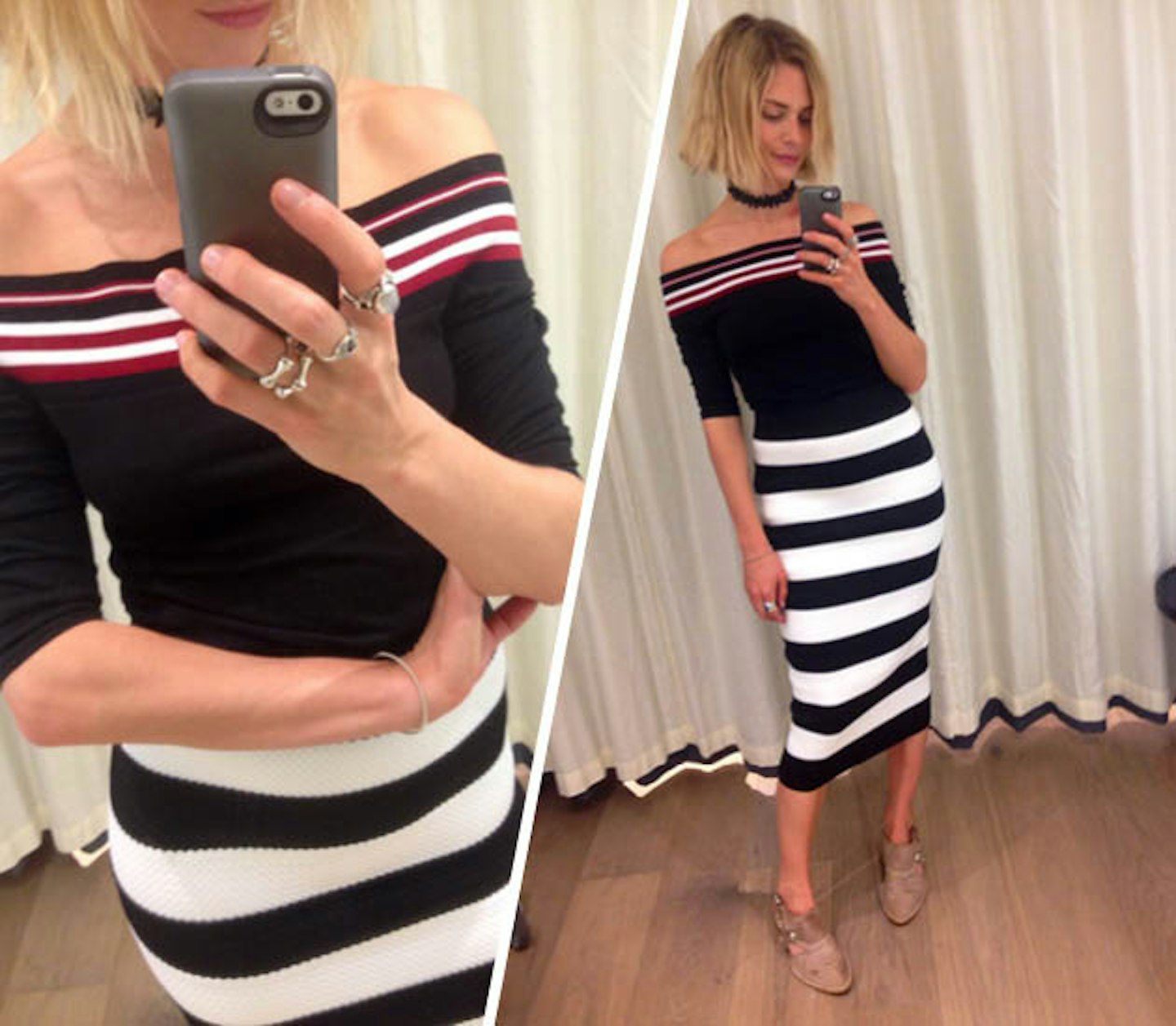 stripe skirt