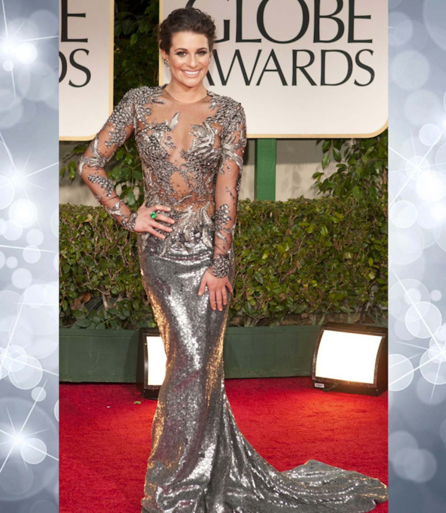 Lea Michele in Marchesa