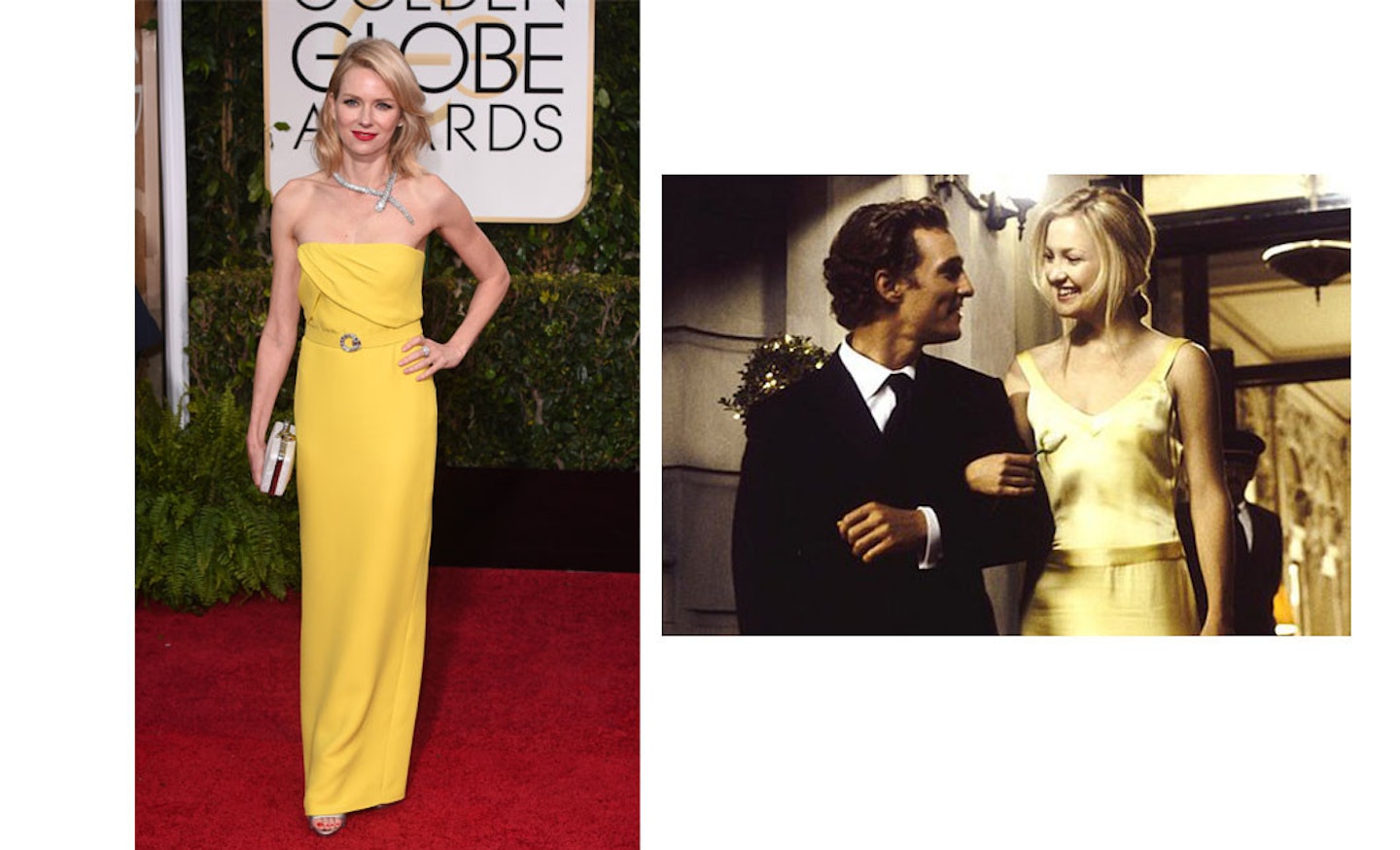 Kate Hudson- girl stole your look! Naomi Watts goes for a How To Loose A Guy In 10 Days vibe.