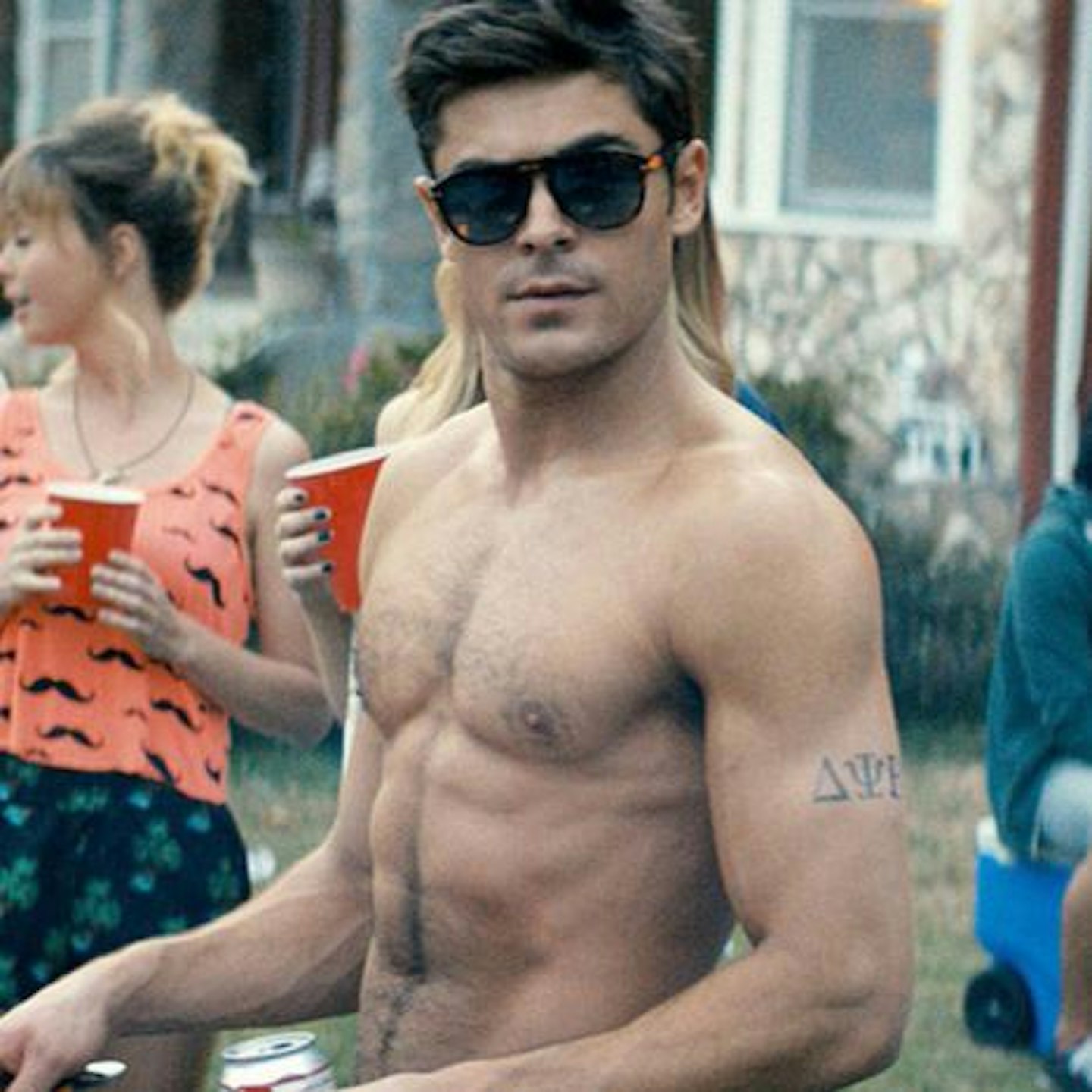 Zac Efron. With his shirt off. No need to thank us.