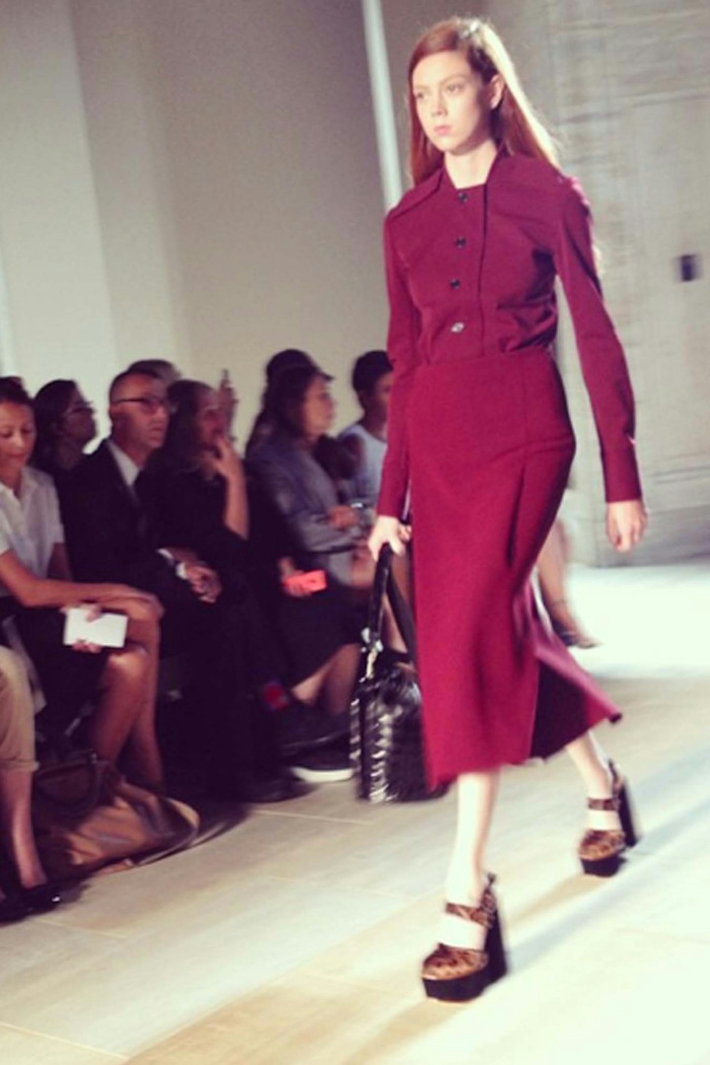 @Grazia_live And these are the chunky platforms - adding some serious inches! @victoriabeckham #NYFW