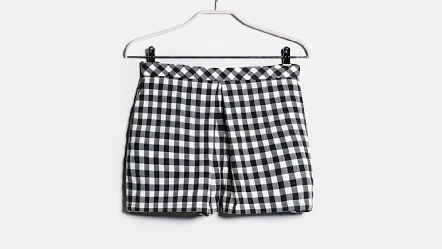 Mango's Gingham Shorts