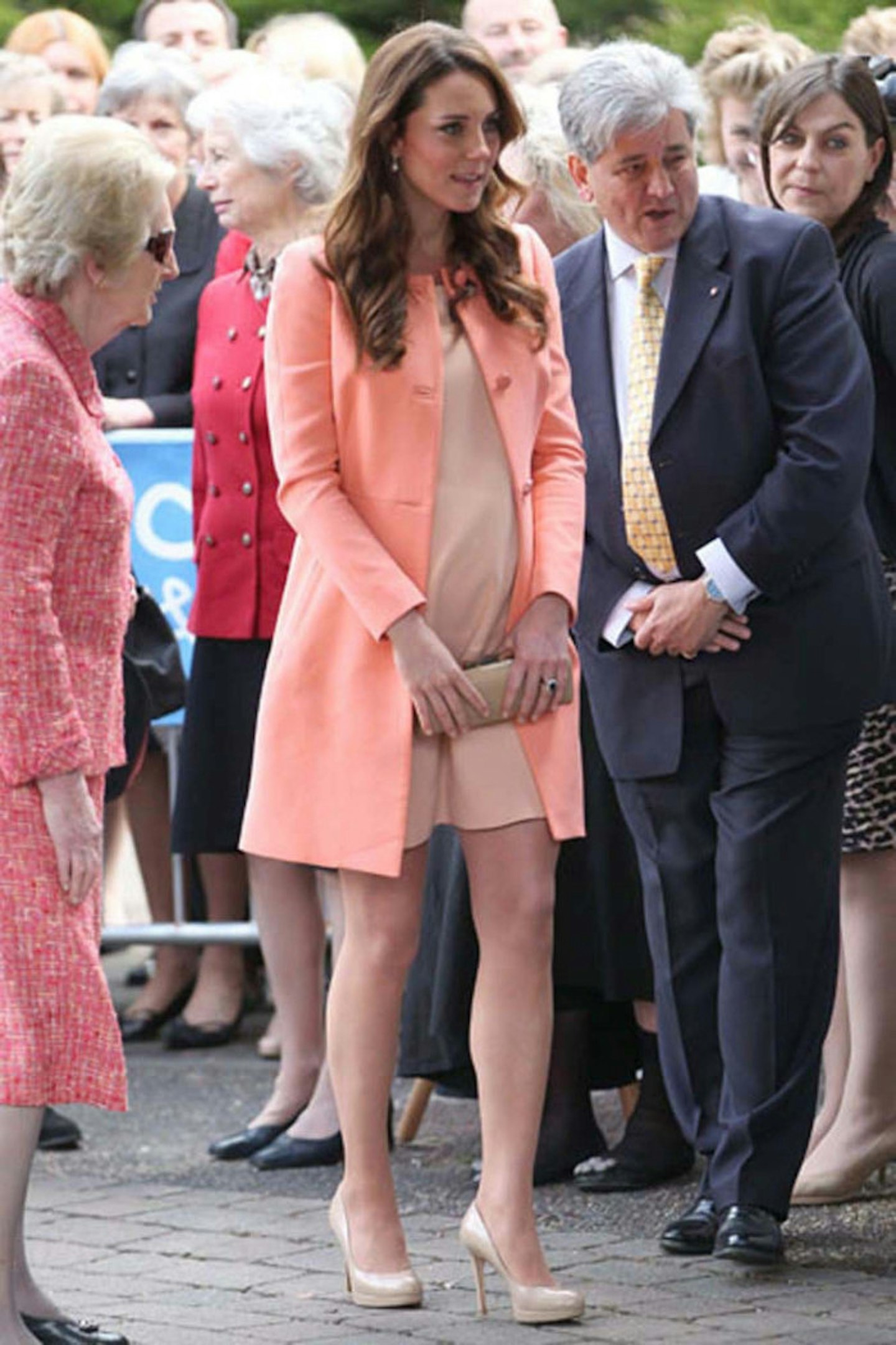 Kate Middleton wears Jarmon coat, 29 April 2013