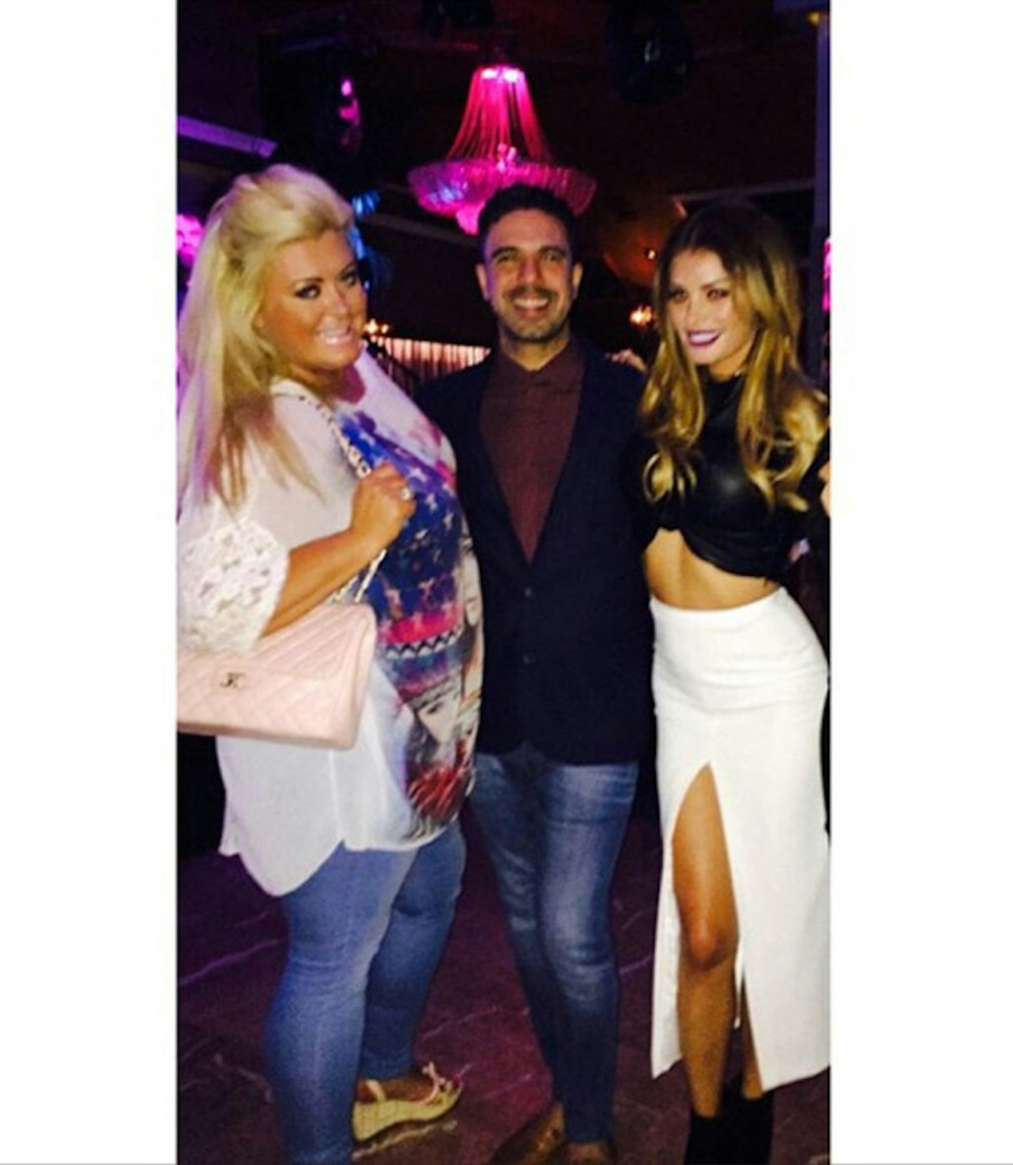 Gemma Collins, Chloe Sims and some guy