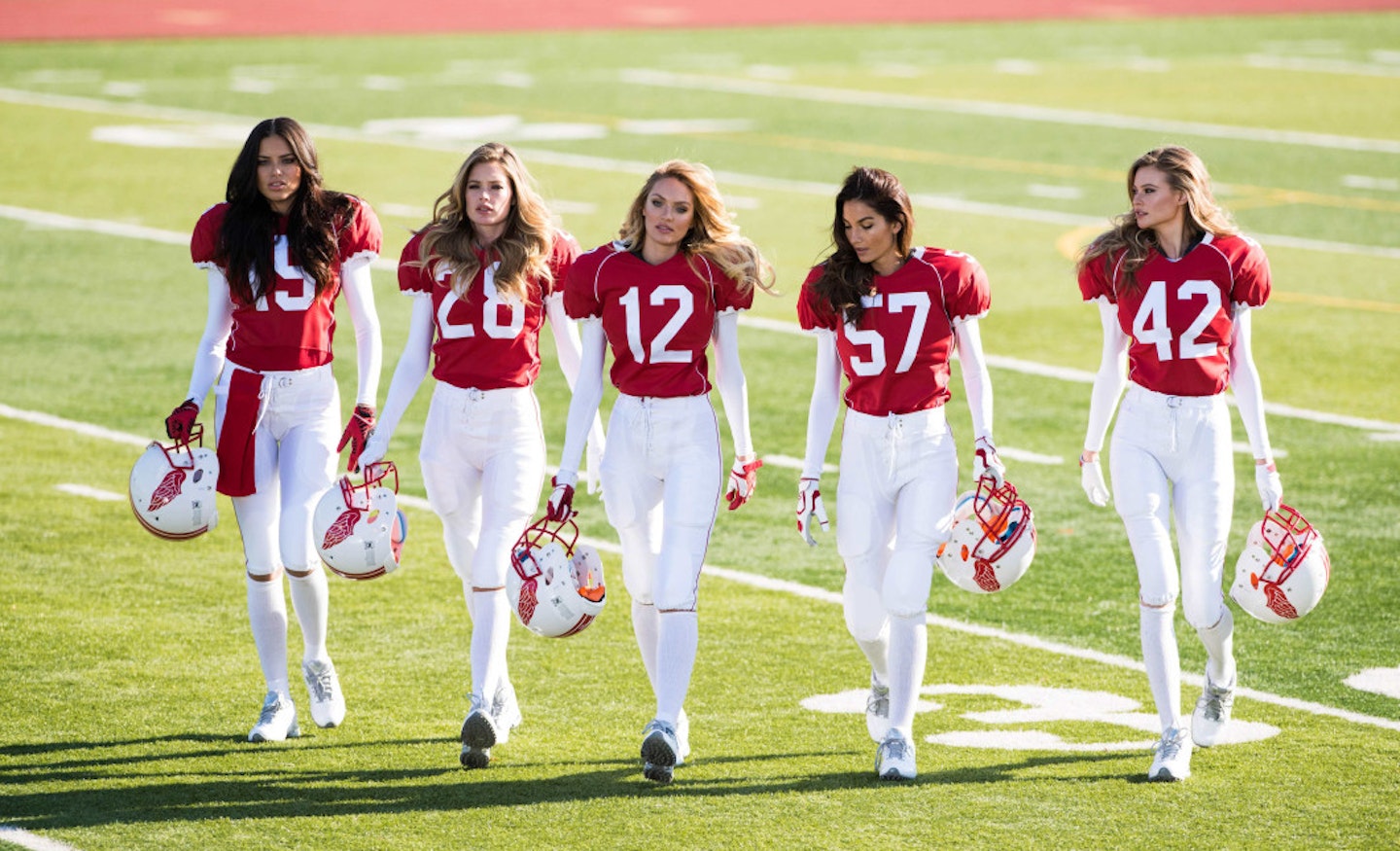 VIDEO: Victoria's Secret Angels Play Football For Super Bowl V-Day Ad