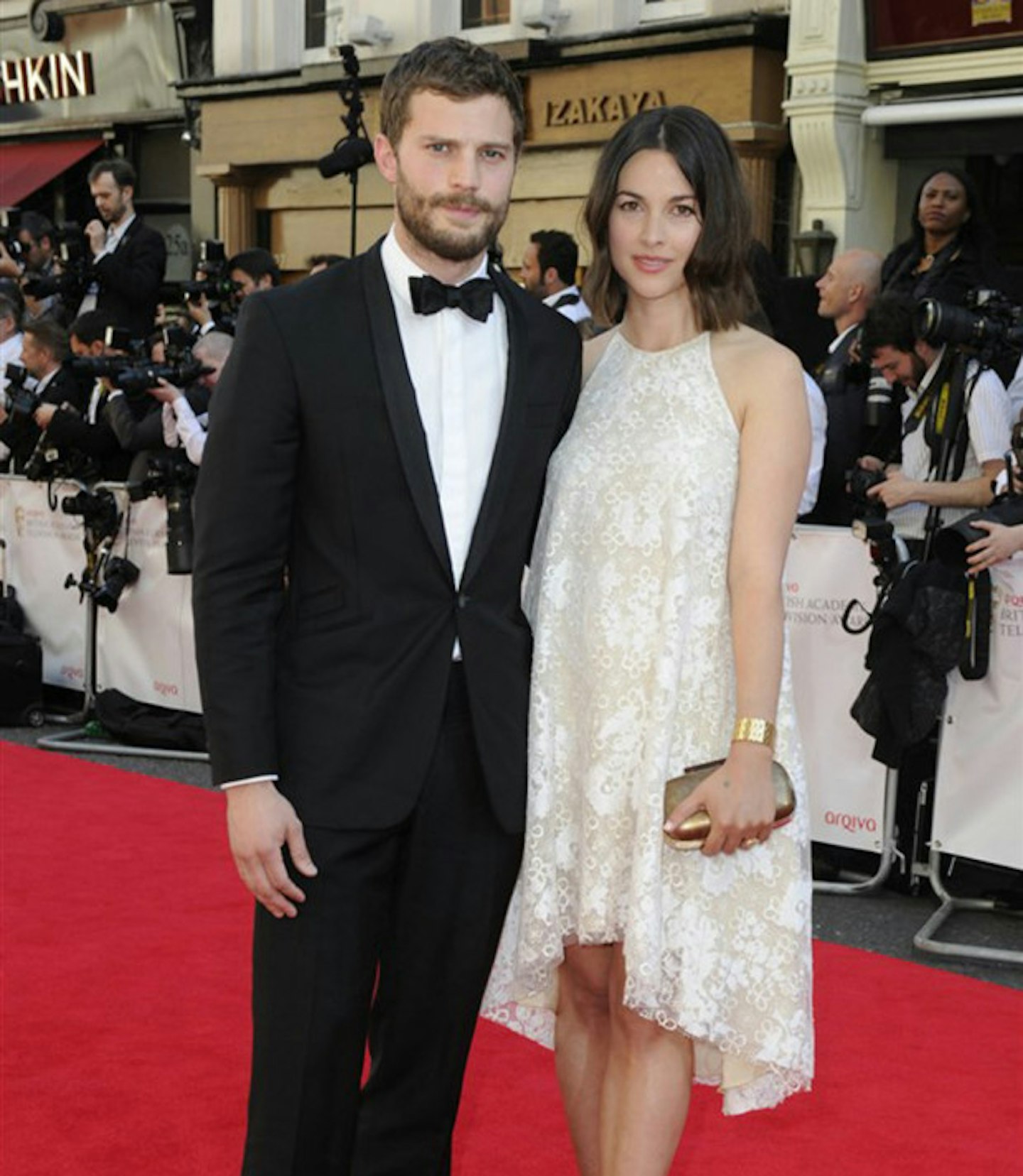 Jamie Dornan and his fiancee