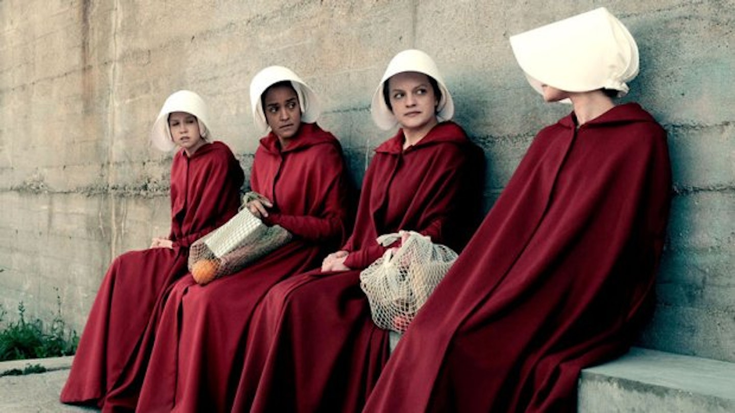Planned Parenthood Are Protesting In Washington, The Handmaid's Tale Style