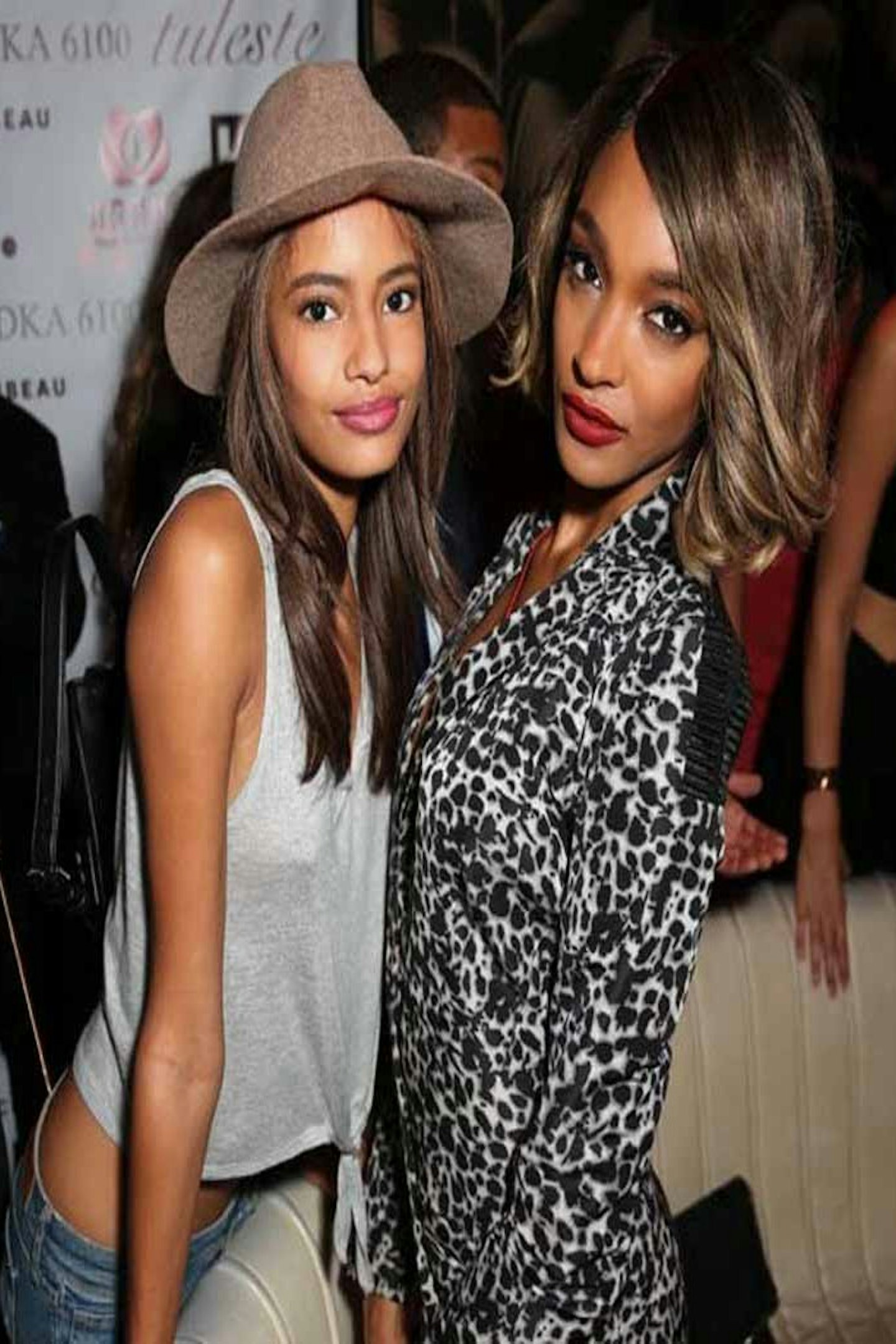 Malaika Firth and Jourdan Dunn at "cell for Gratitude' Charity event, New York