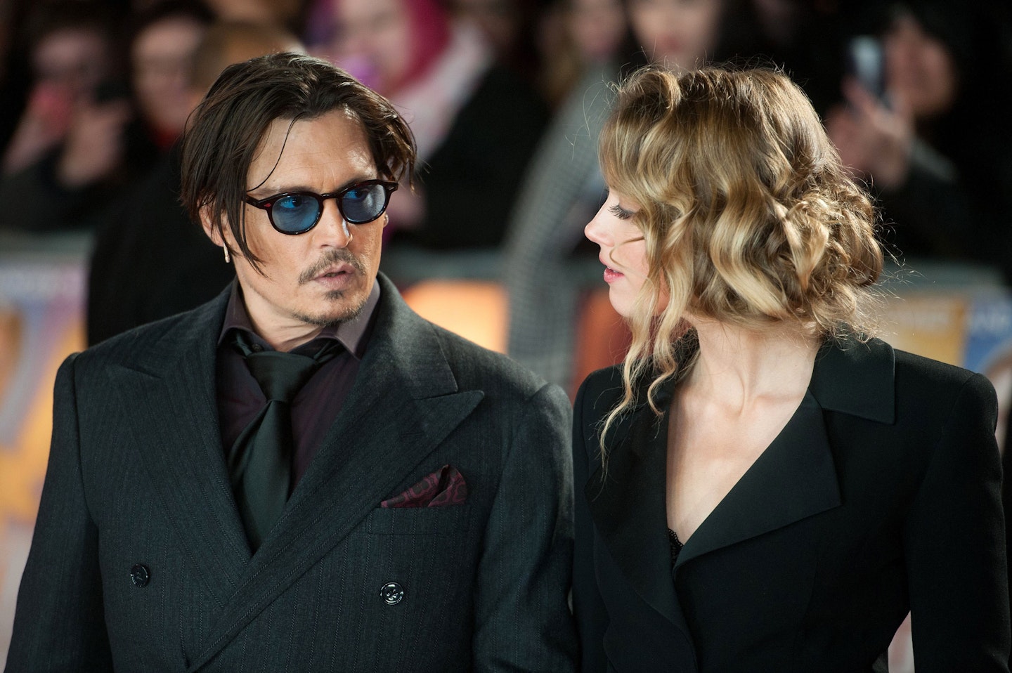 Johnny and Amber on the red carpet [Rex]