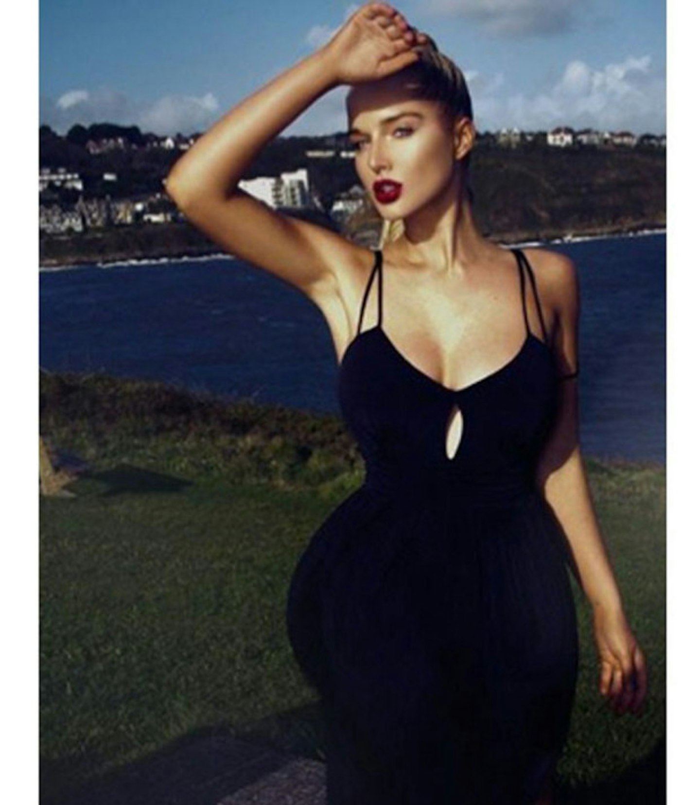 Helen-Flanagan-curves-black-dress