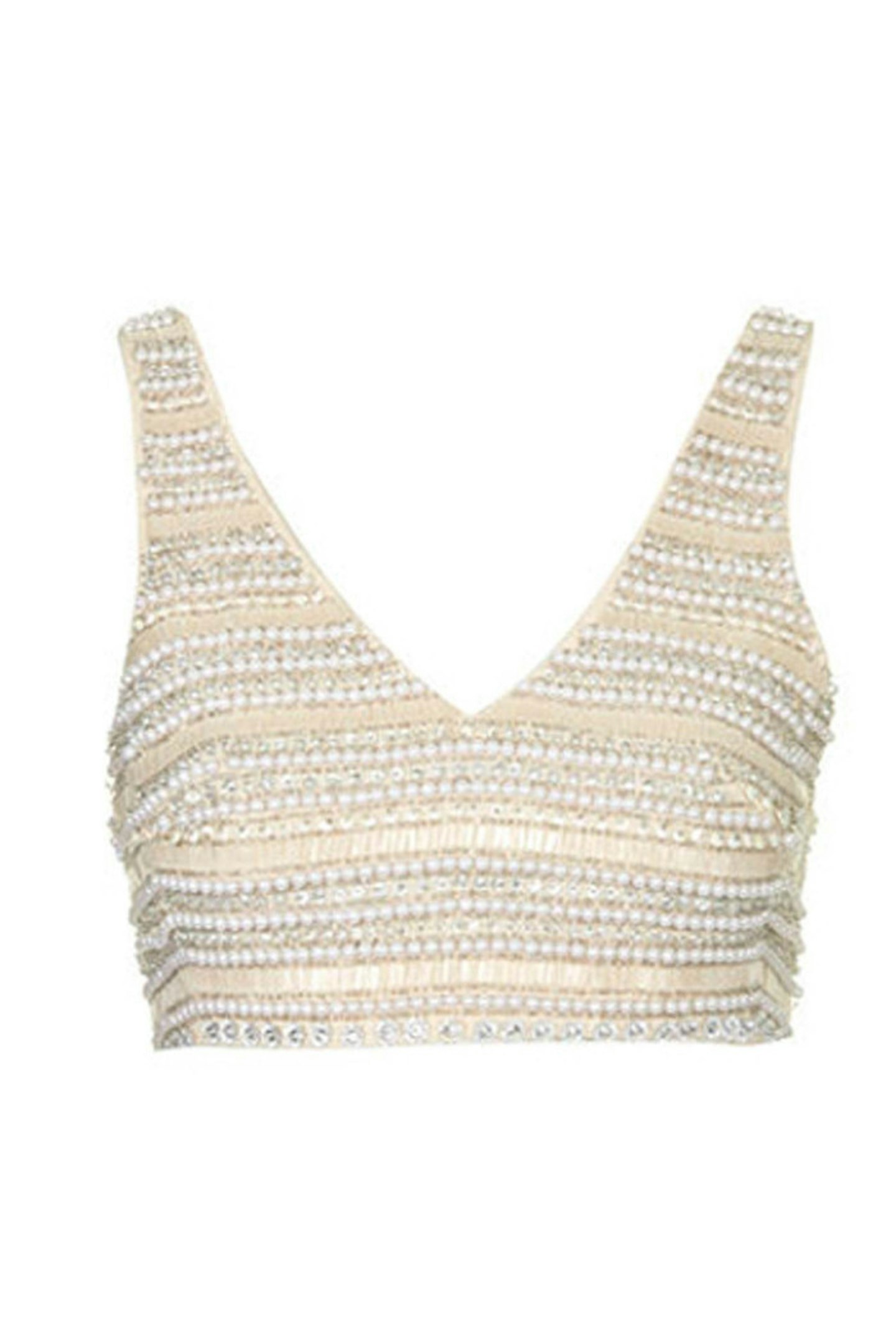 42. Pearl embellished bralet, £68, Topshop