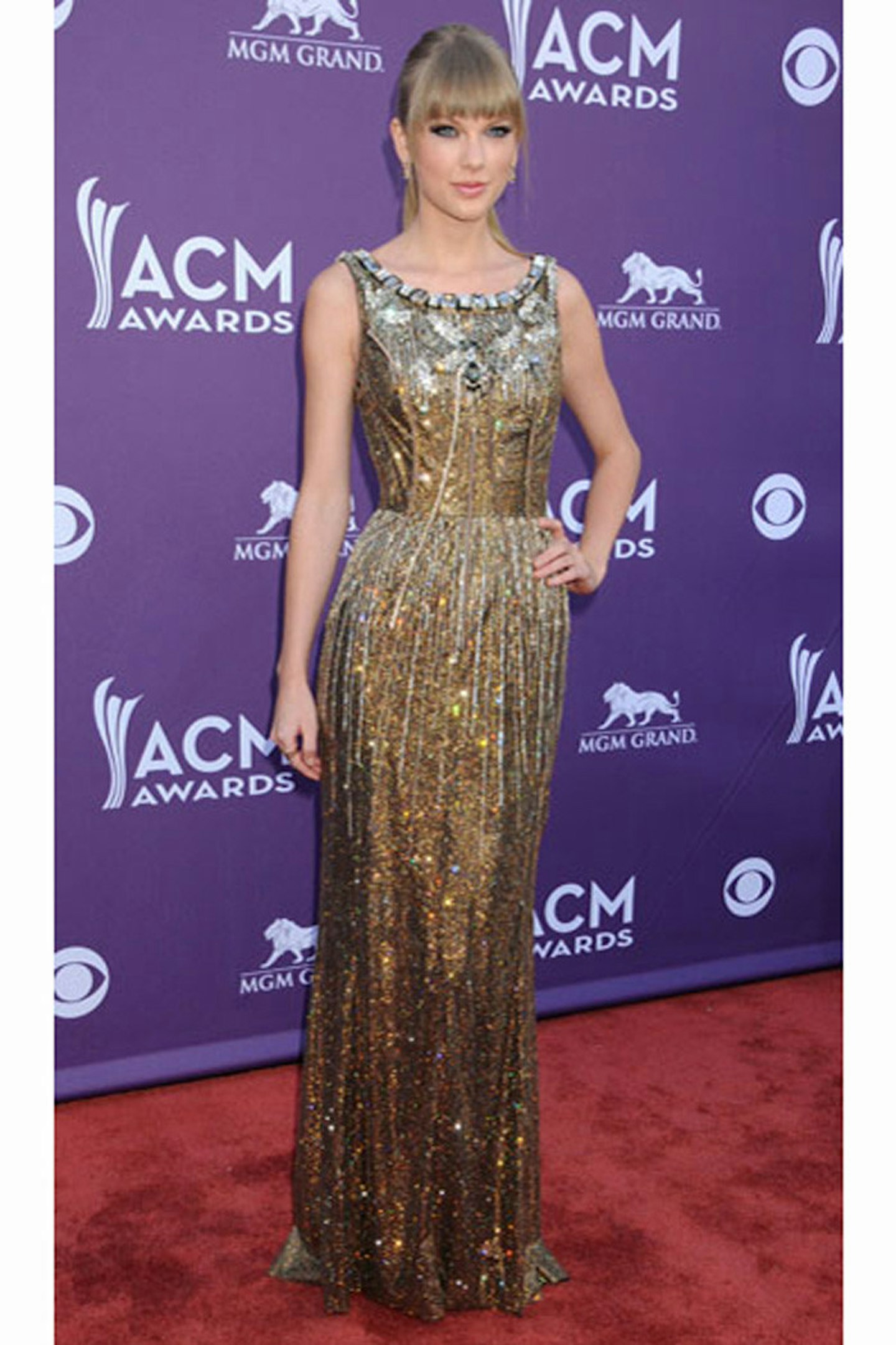 Taylor Swift in Dolce & Gabbana at the 48th Annual Academy of Country Music Awards - April 2013