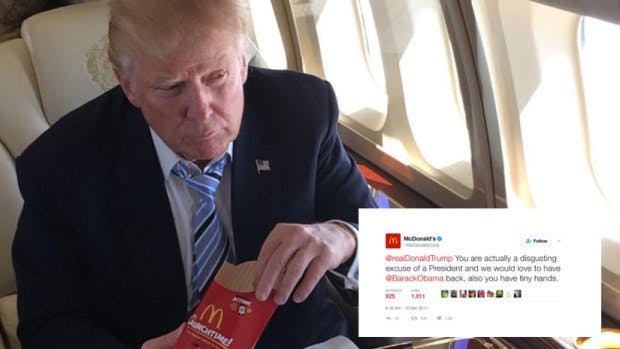 McDonald’s Did Not Hold Back When Trump Posted A Photo With His Burger ...