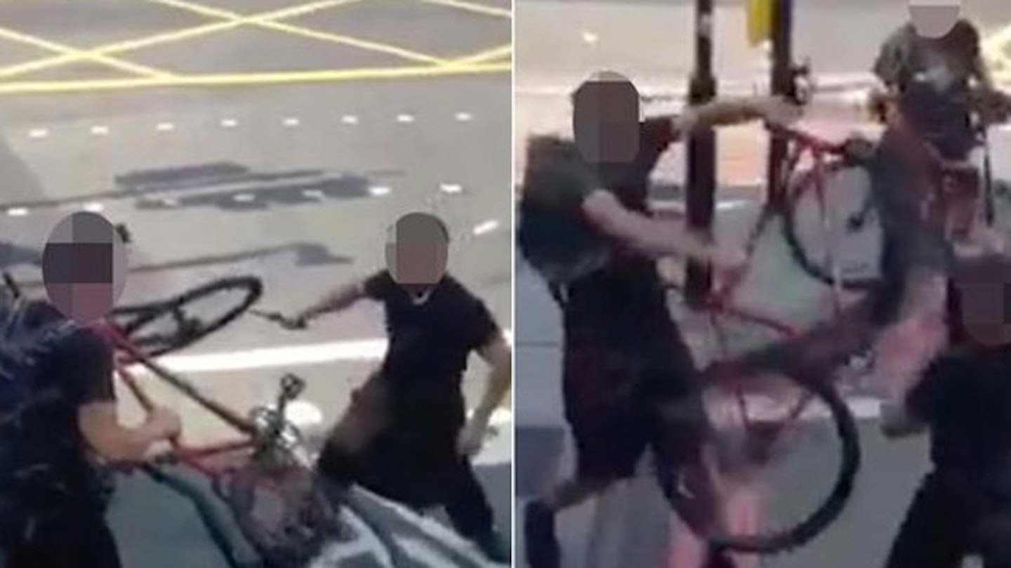 The attack was witnessed by many passers by