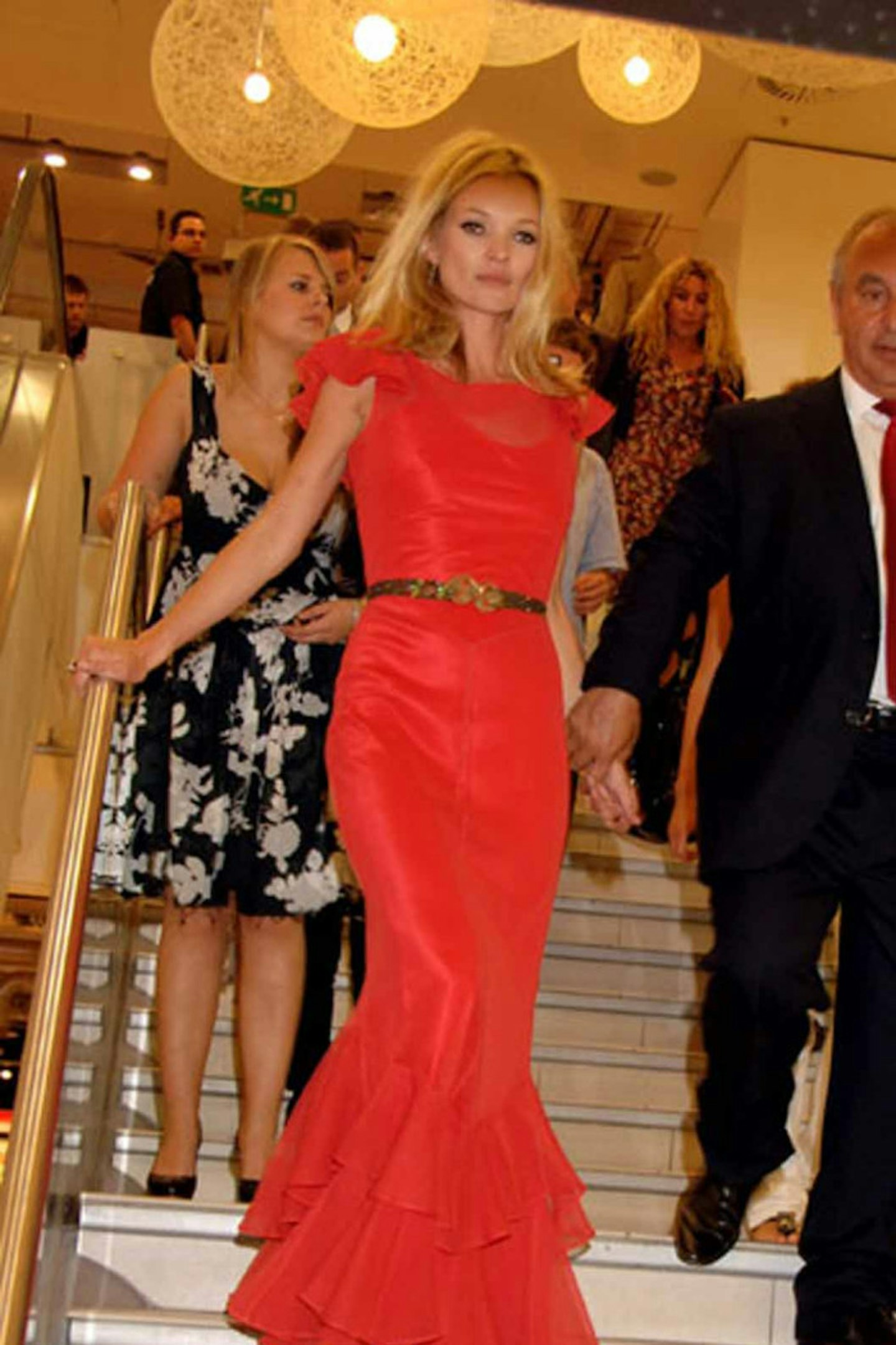 39Kate Moss style red dress topshop launch