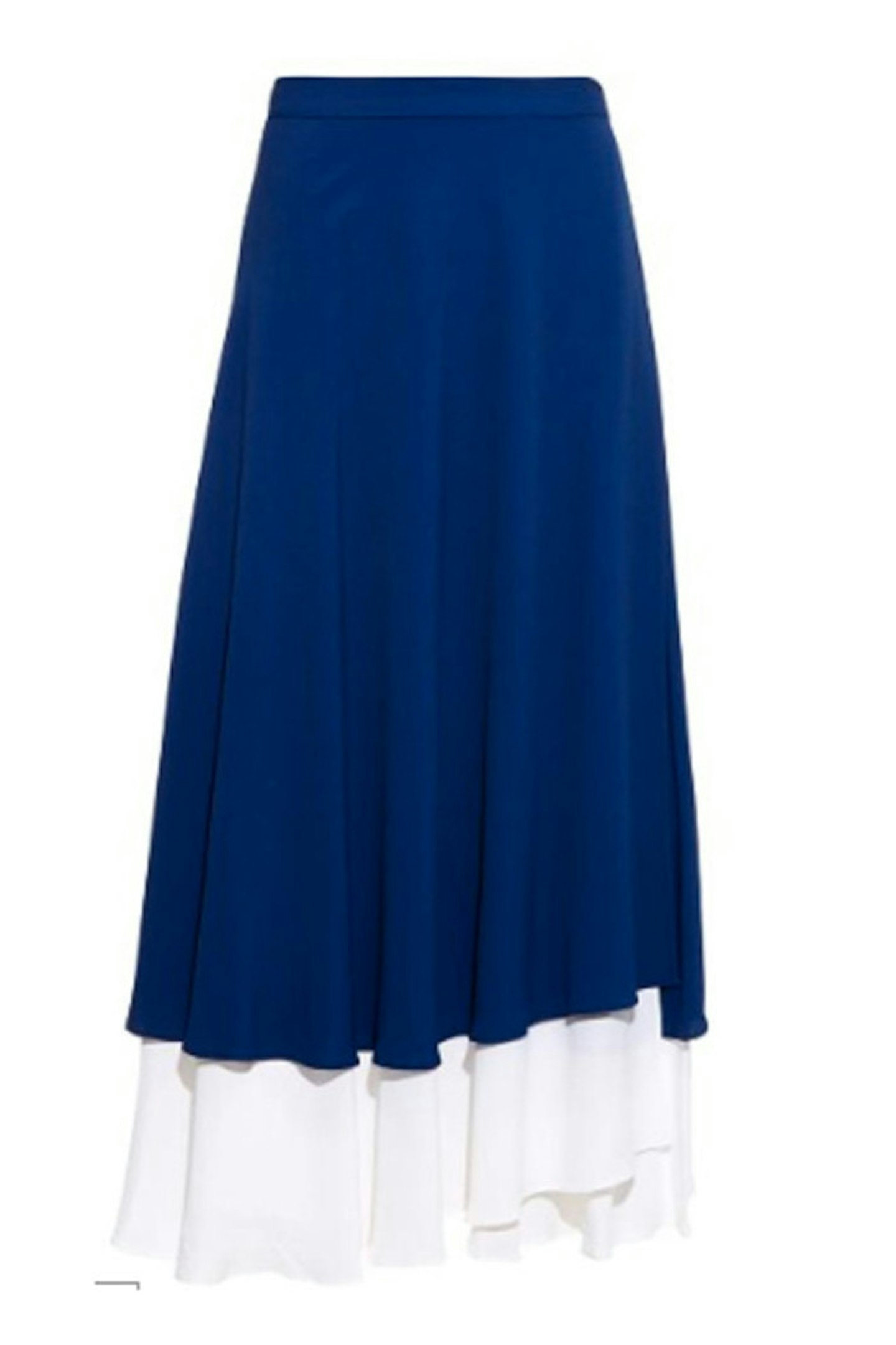 OSMAN Bi-colour midi skirt