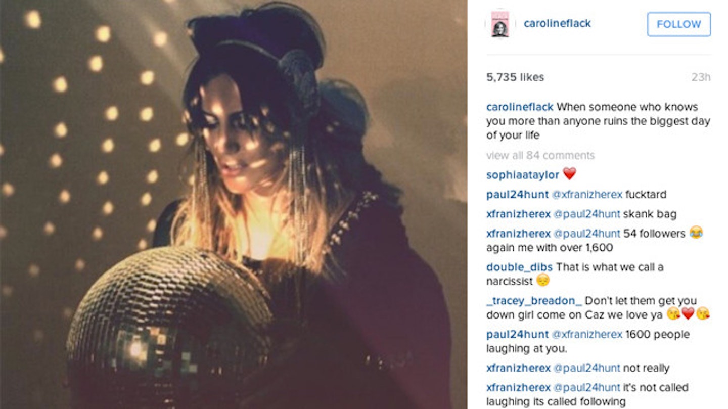 Caroline posted this message on the morning of The X Factor launch