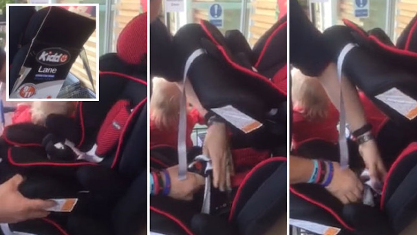 Tesco and Asda ‘recall dangerous car seats after baby flies out and hits gear stick’
