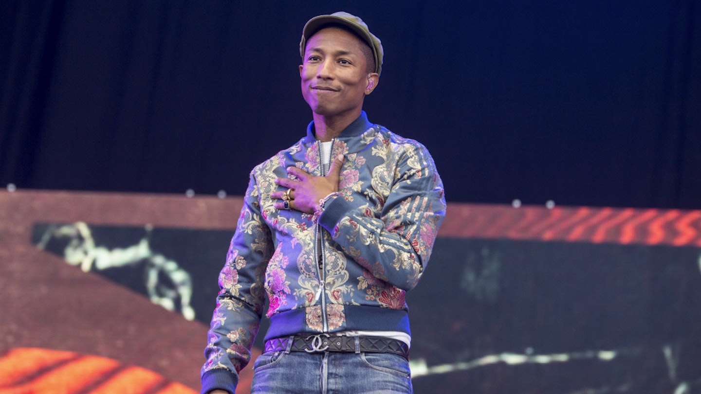 Pharrell Williams at Isle of Wight Festival [Getty]