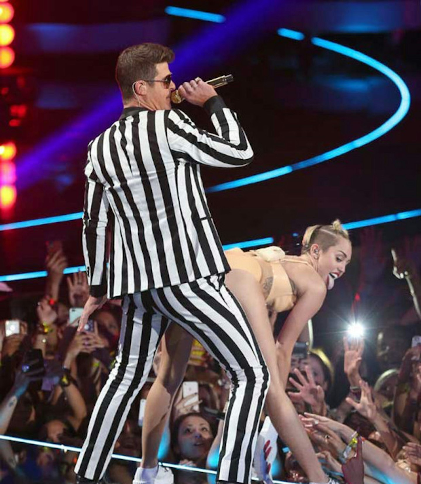 Robin Thicke and Miley Cyrus!
