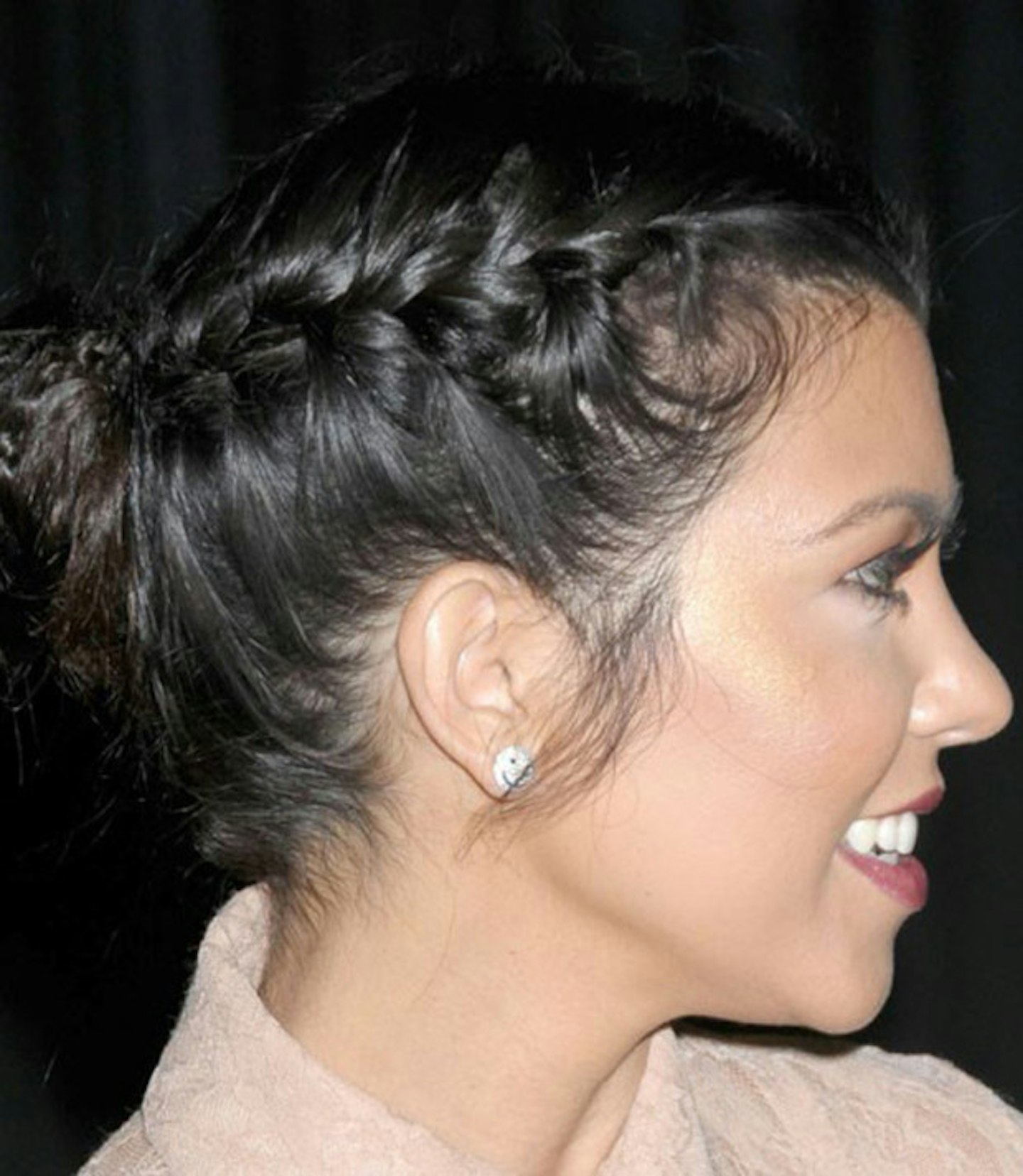 Kourtney Kardashian's multi plaits