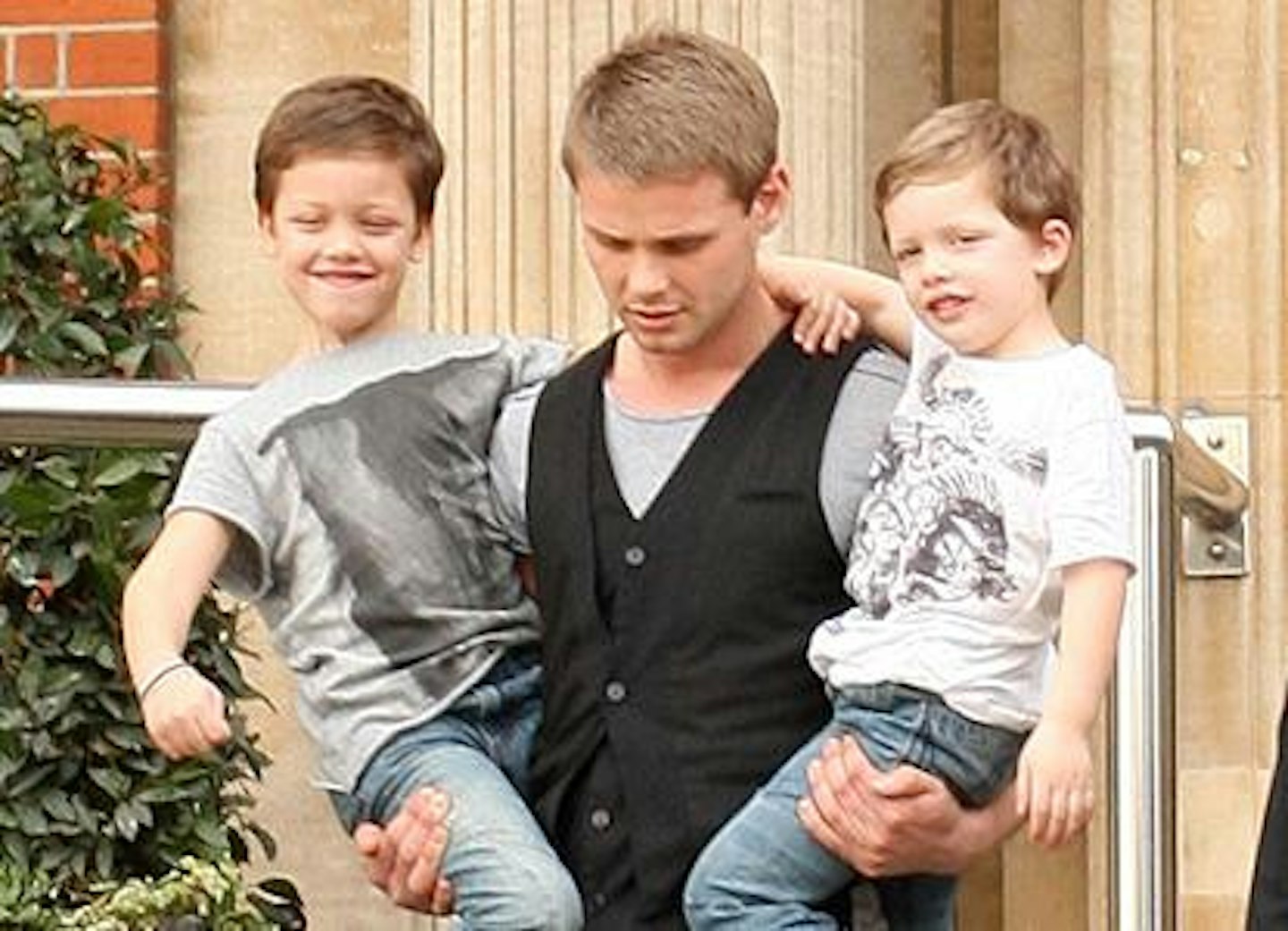 Jeff Brazier and boys