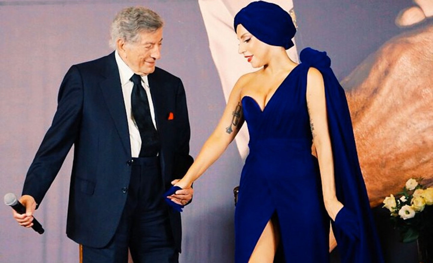 Lady Gaga and Tony Bennet [Instagram/BrandonMaxwell]
