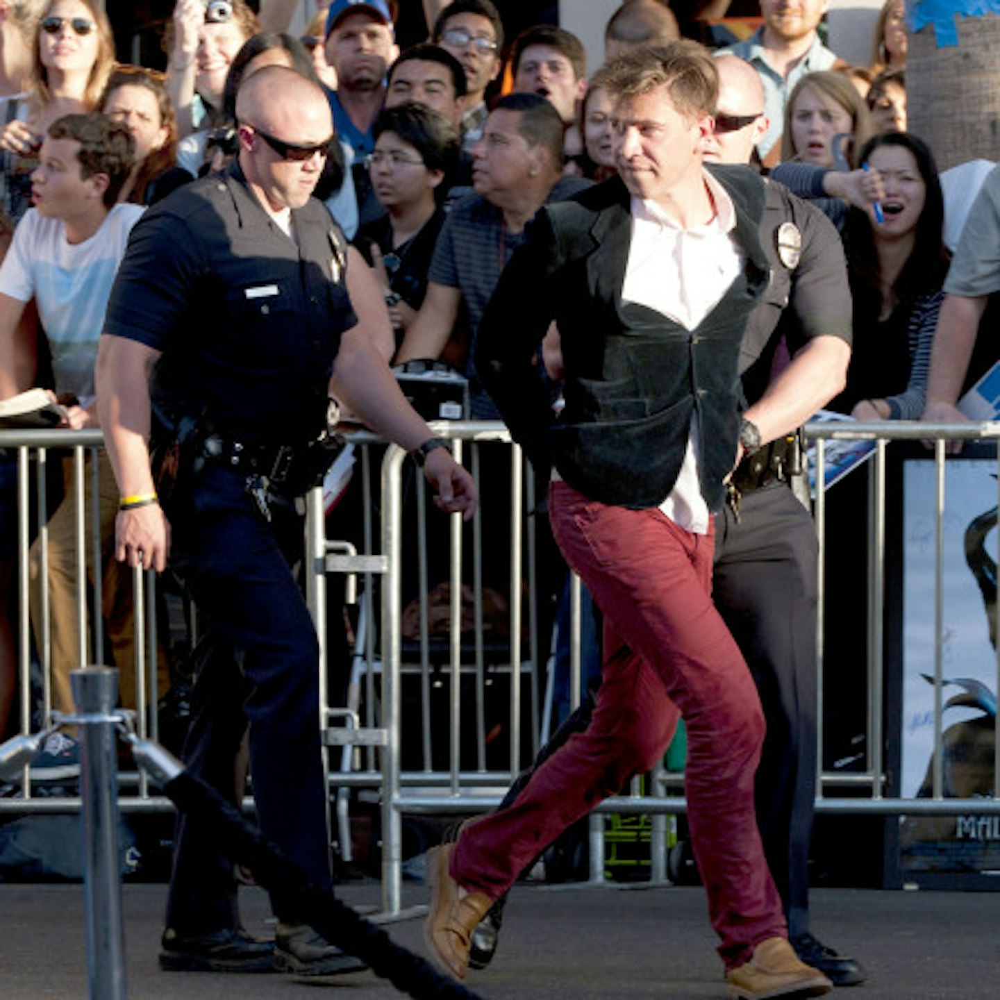 Vitalii getting arrested after the incident with Brad in May