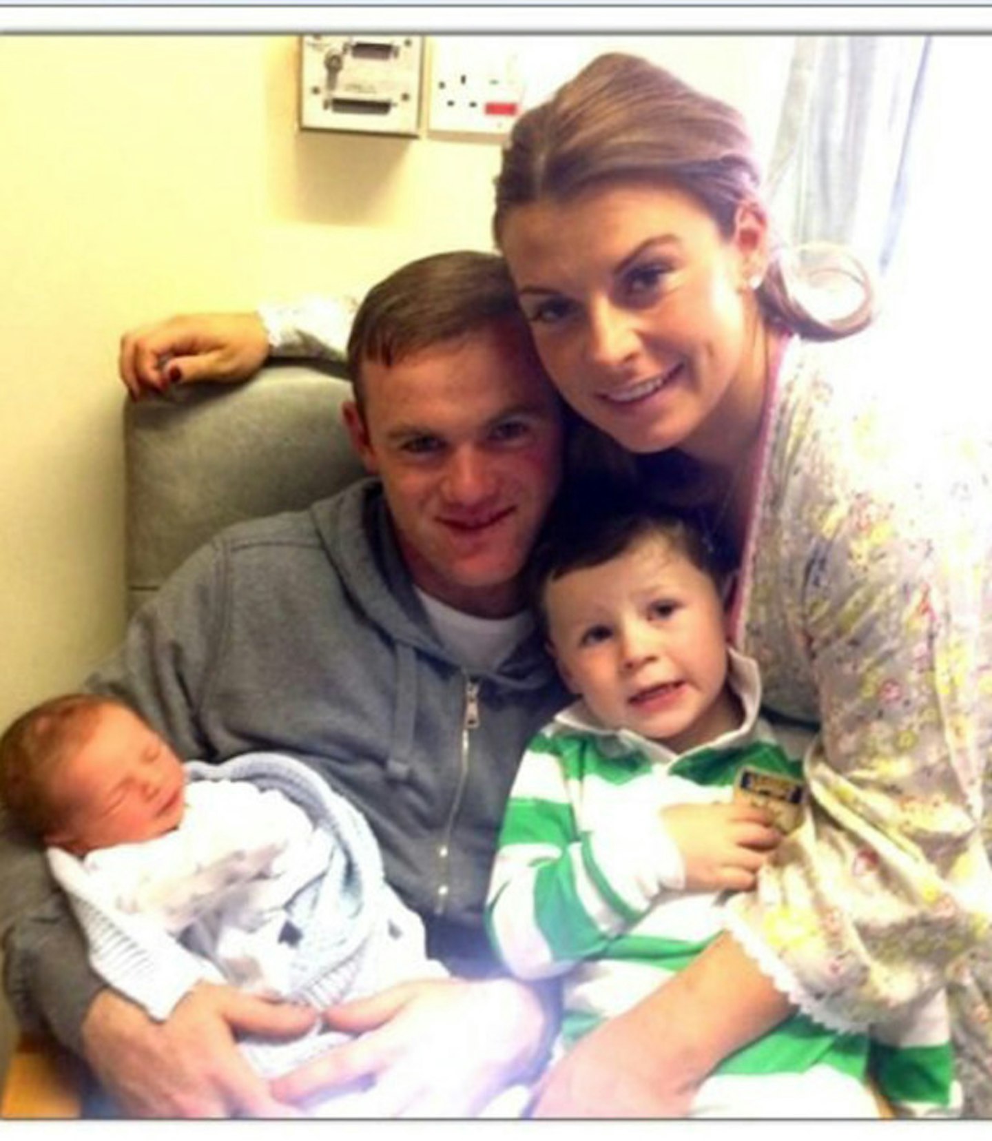 Wayne and Coleen Rooney welcomed their second son Klay on 21 May 2013