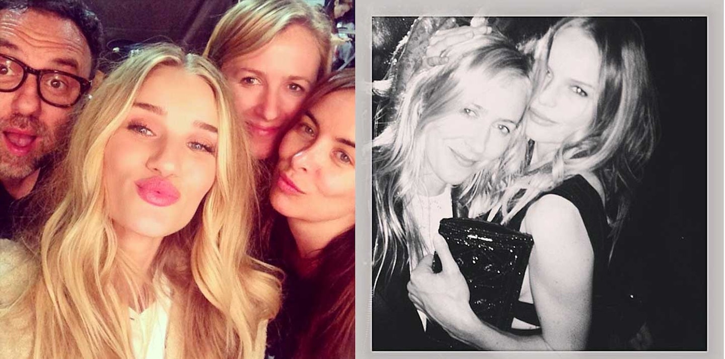 Cher Coulter with Rosie Huntington-Whiteley and Kate Bosworth [Instagram]