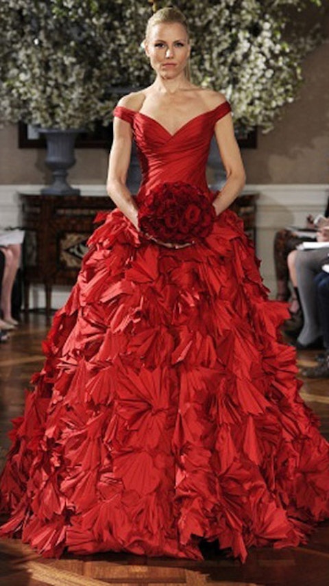 Brides, why wear white? 19 beautiful red wedding dresses | %%channel_name%%