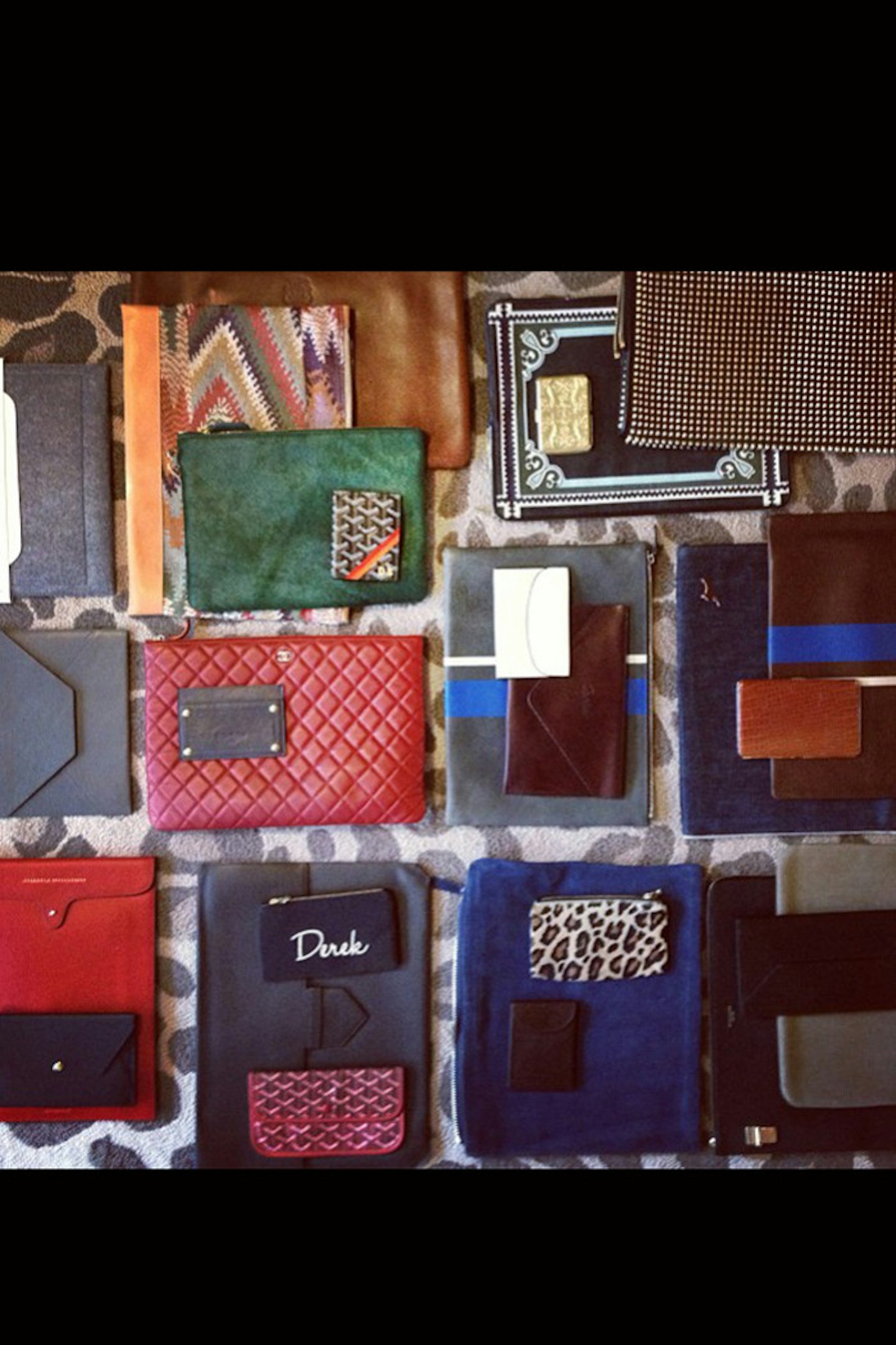 @derekblasberg: Jeez, I hope I have enough man bags. #butch