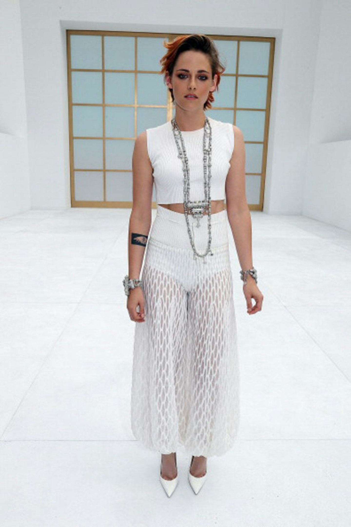 Kristen Stewart at the Chanel show