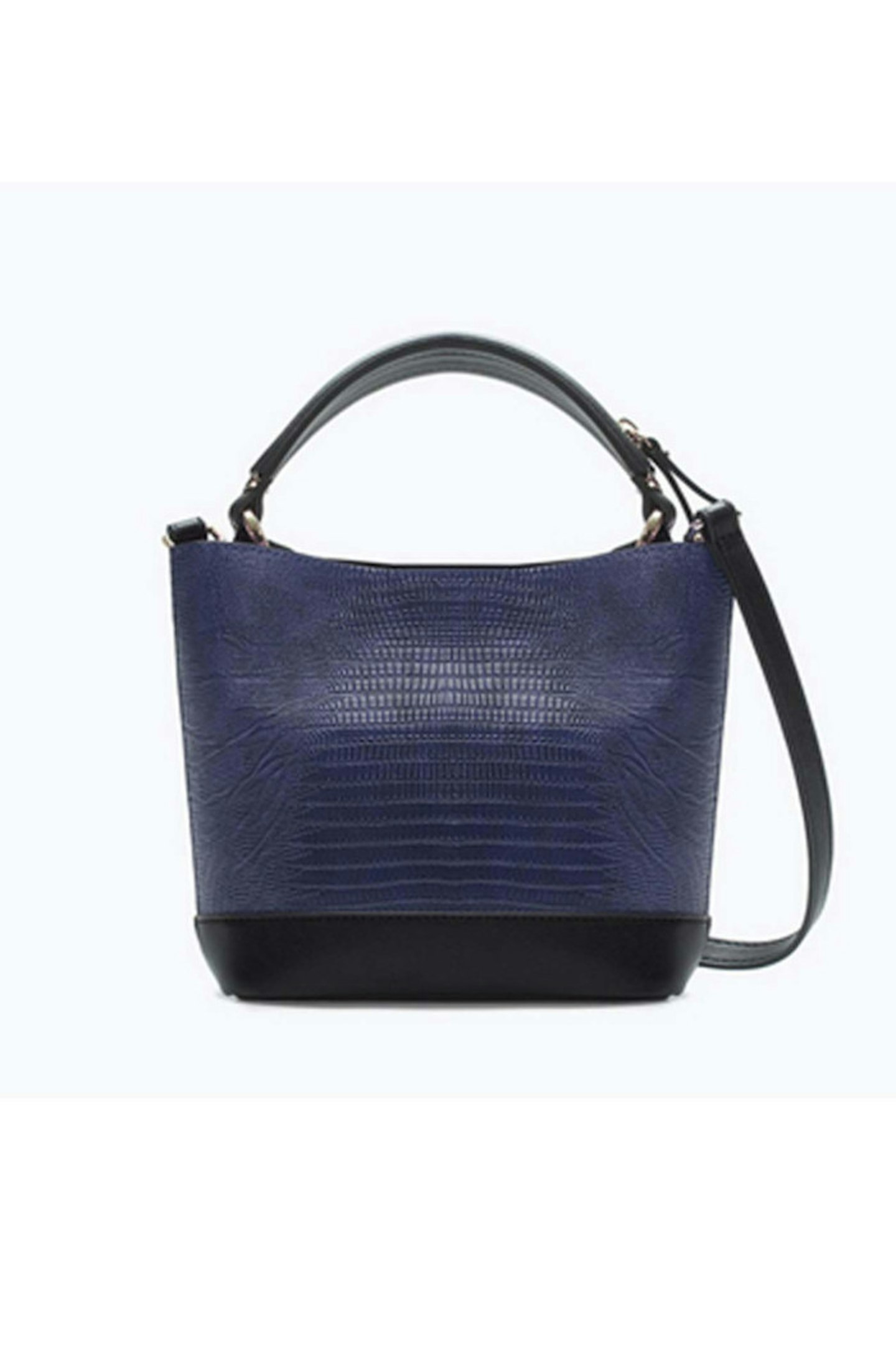 16. Textured leather mini shopper bag, £39.99, Zara